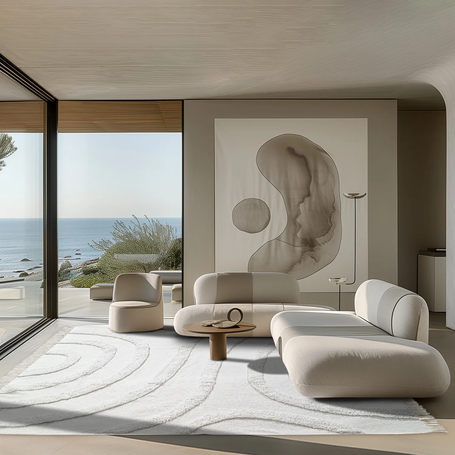 Shaggy szőnyeg - Emilia Natural Cotton Shaggy (offwhite)