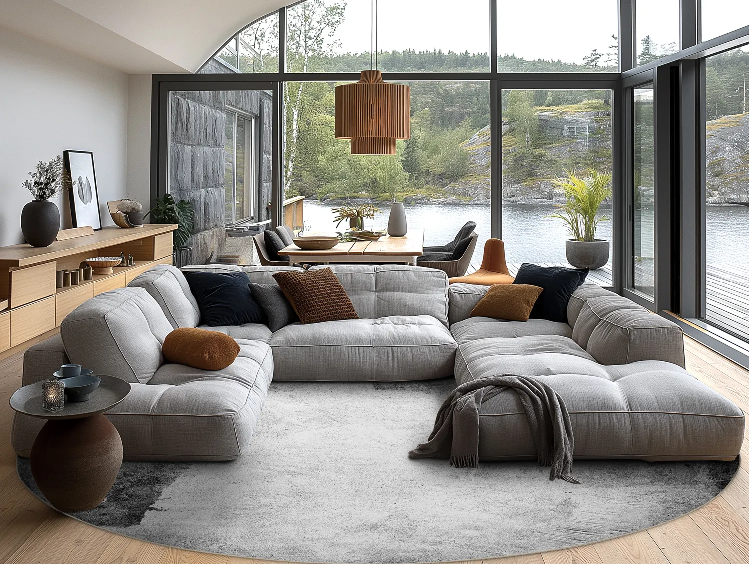 Kerek szőnyeg - Esperia (szürke)