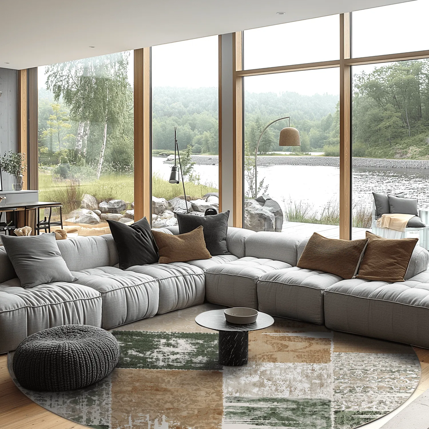 Kerek szőnyeg - Ephesus (zöld)