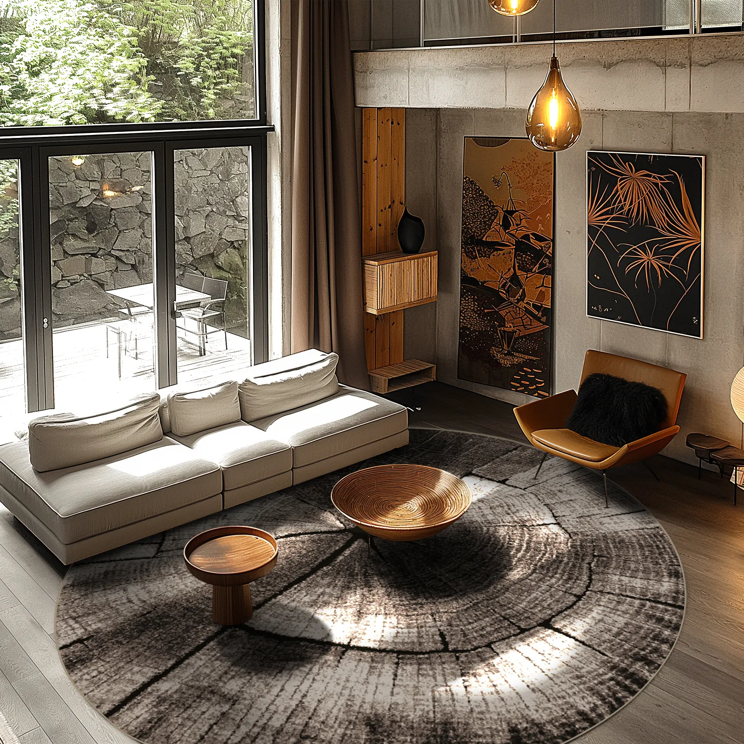 Kerek szőnyeg - Event (szürke)