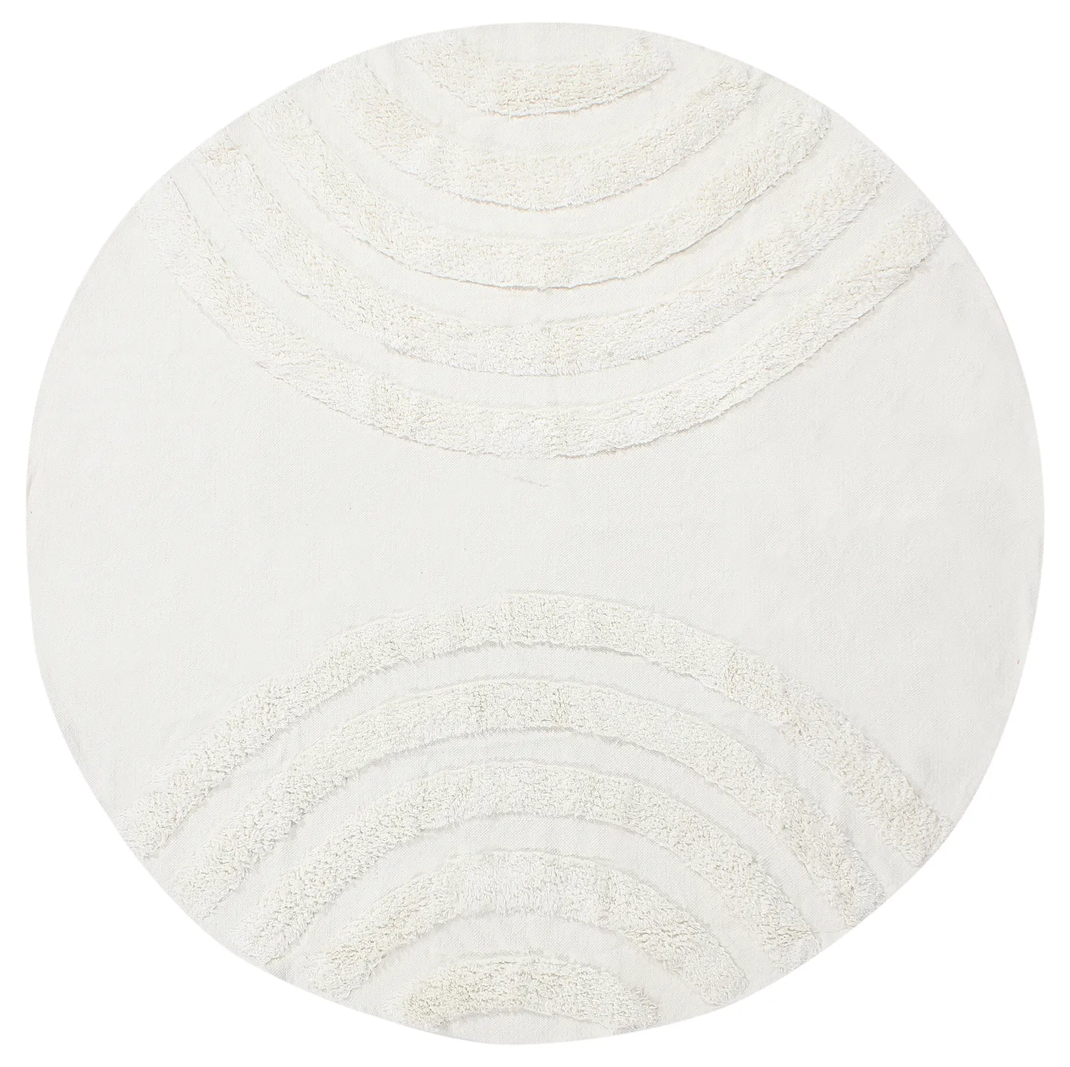 Kerek szőnyeg - Everly Natural Cotton Shaggy (offwhite)