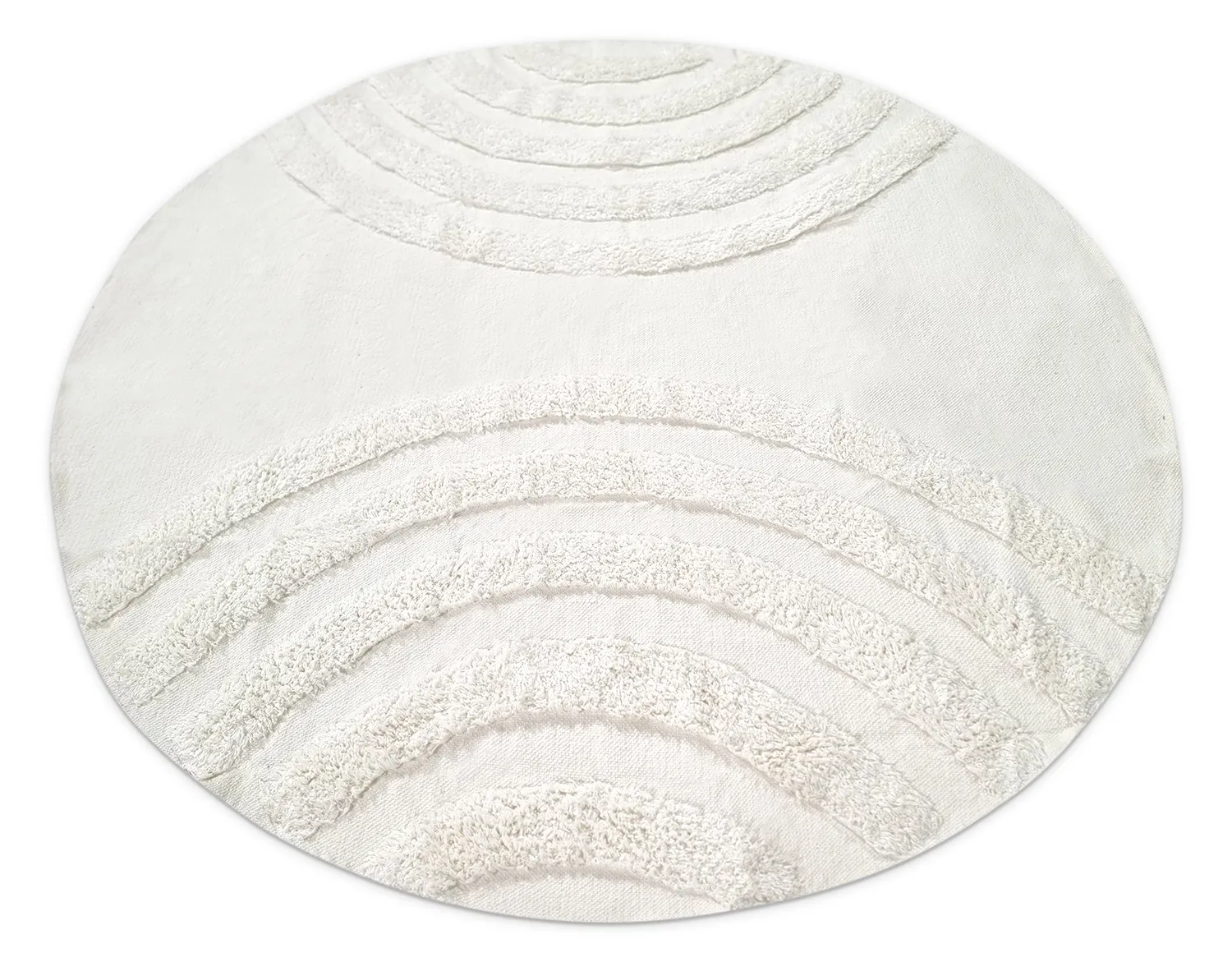 Kerek szőnyeg - Everly Natural Cotton Shaggy (offwhite)