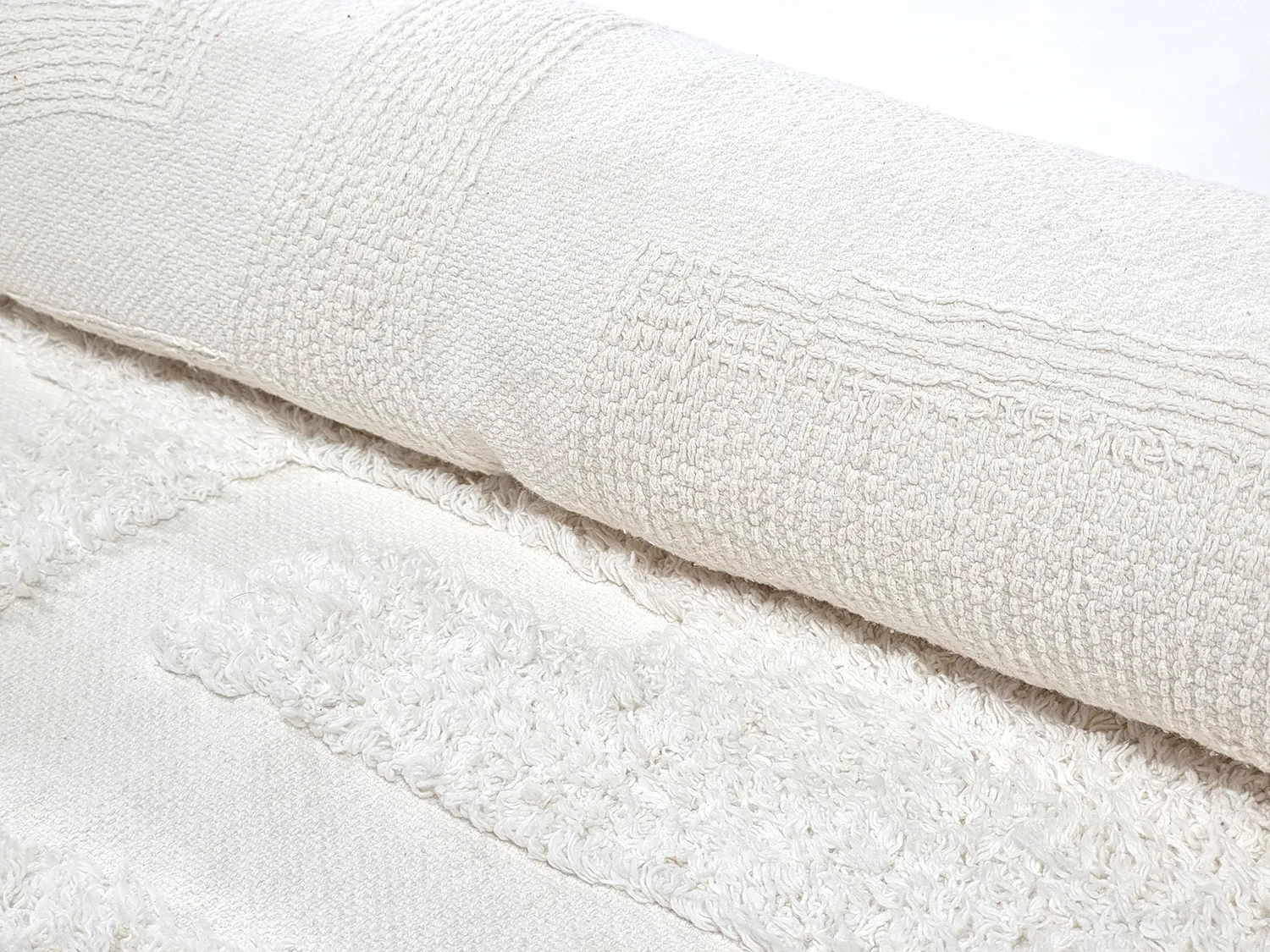 Shaggy szőnyeg - Fallon Natural Cotton Shaggy (offwhite)