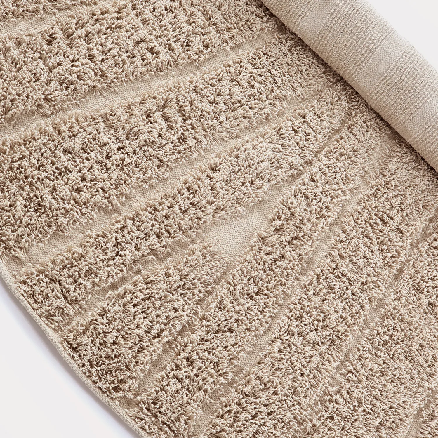 Kerek szőnyeg - Farley Natural Cotton Shaggy (bézs)