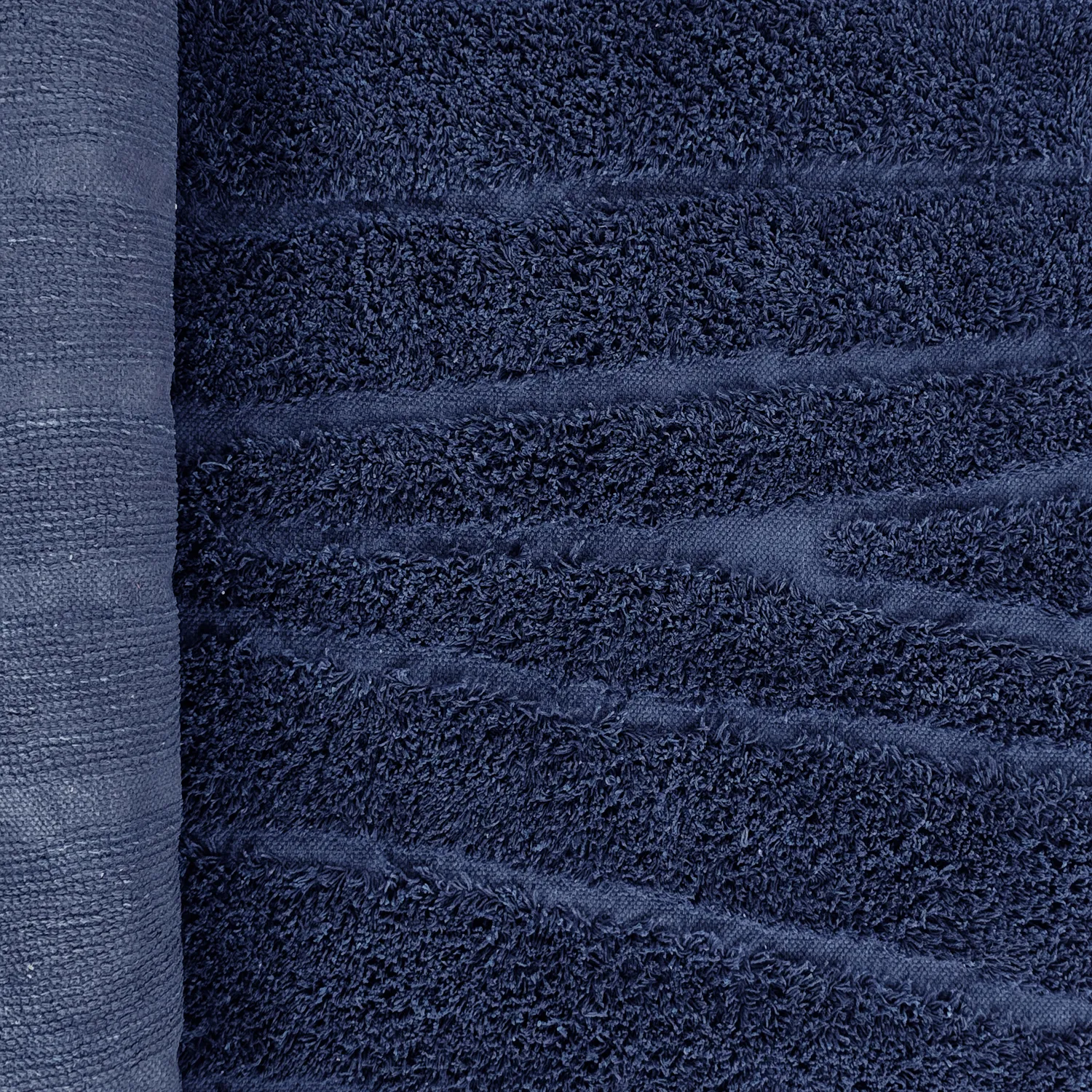 Kerek szőnyeg - Farley Natural Cotton Shaggy (kék)