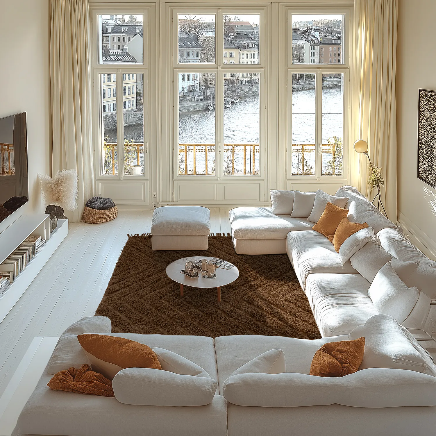 Shaggy szőnyeg - Farley Natural Cotton Shaggy (barna)