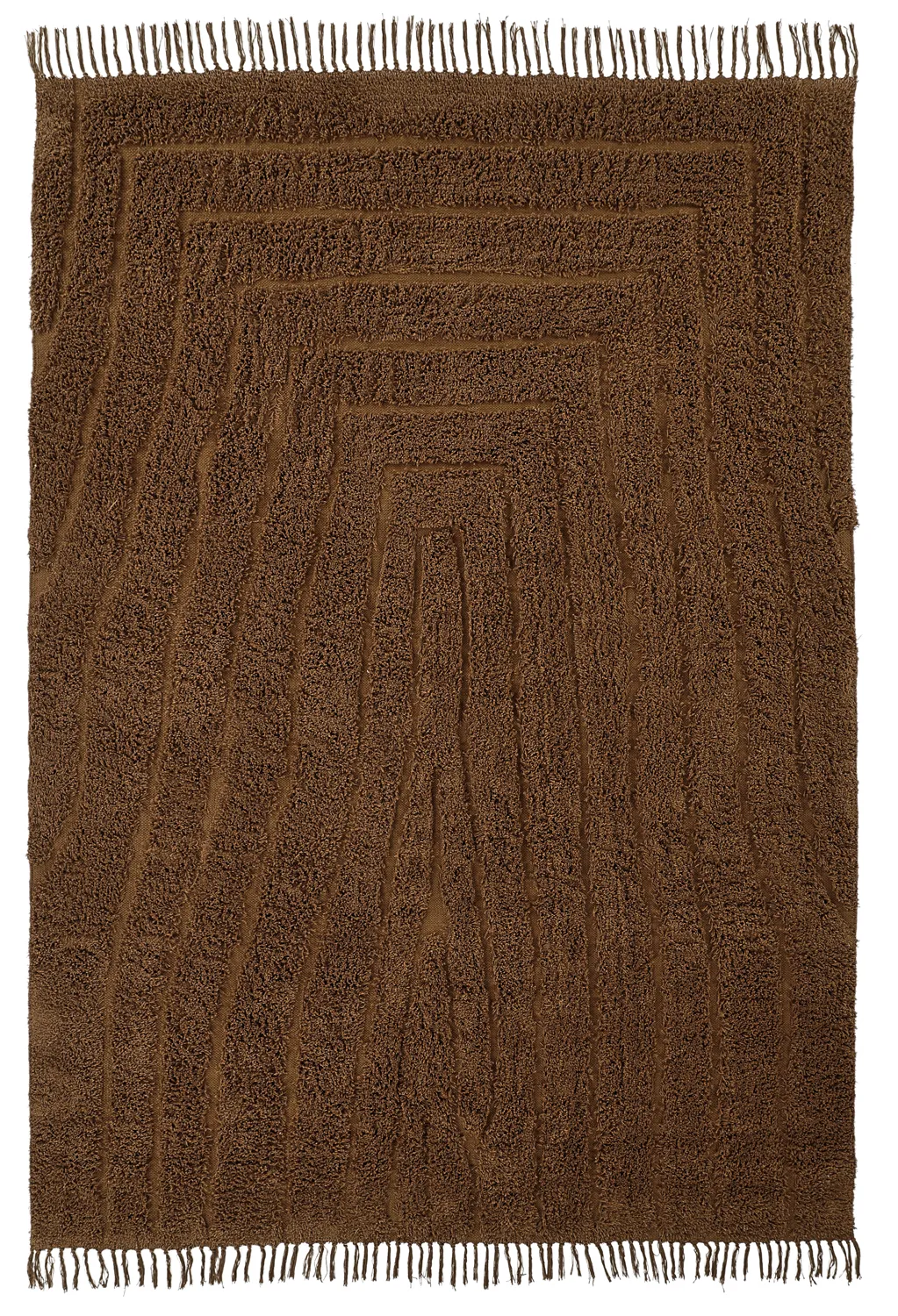 Shaggy szőnyeg - Farley Natural Cotton Shaggy (barna)