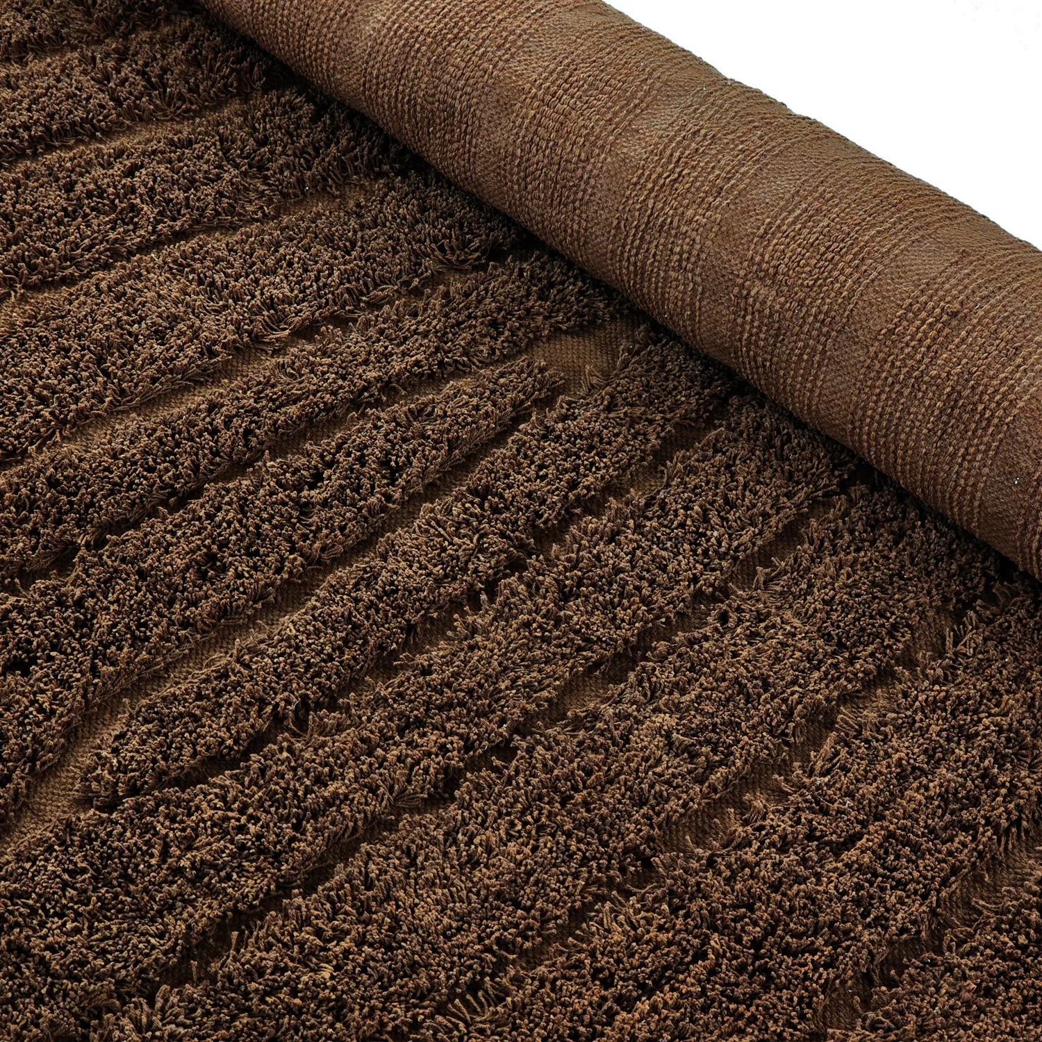 Shaggy szőnyeg - Farley Natural Cotton Shaggy (barna)