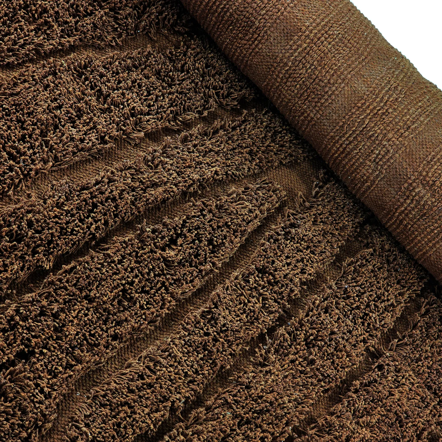 Shaggy szőnyeg - Farley Natural Cotton Shaggy (barna)