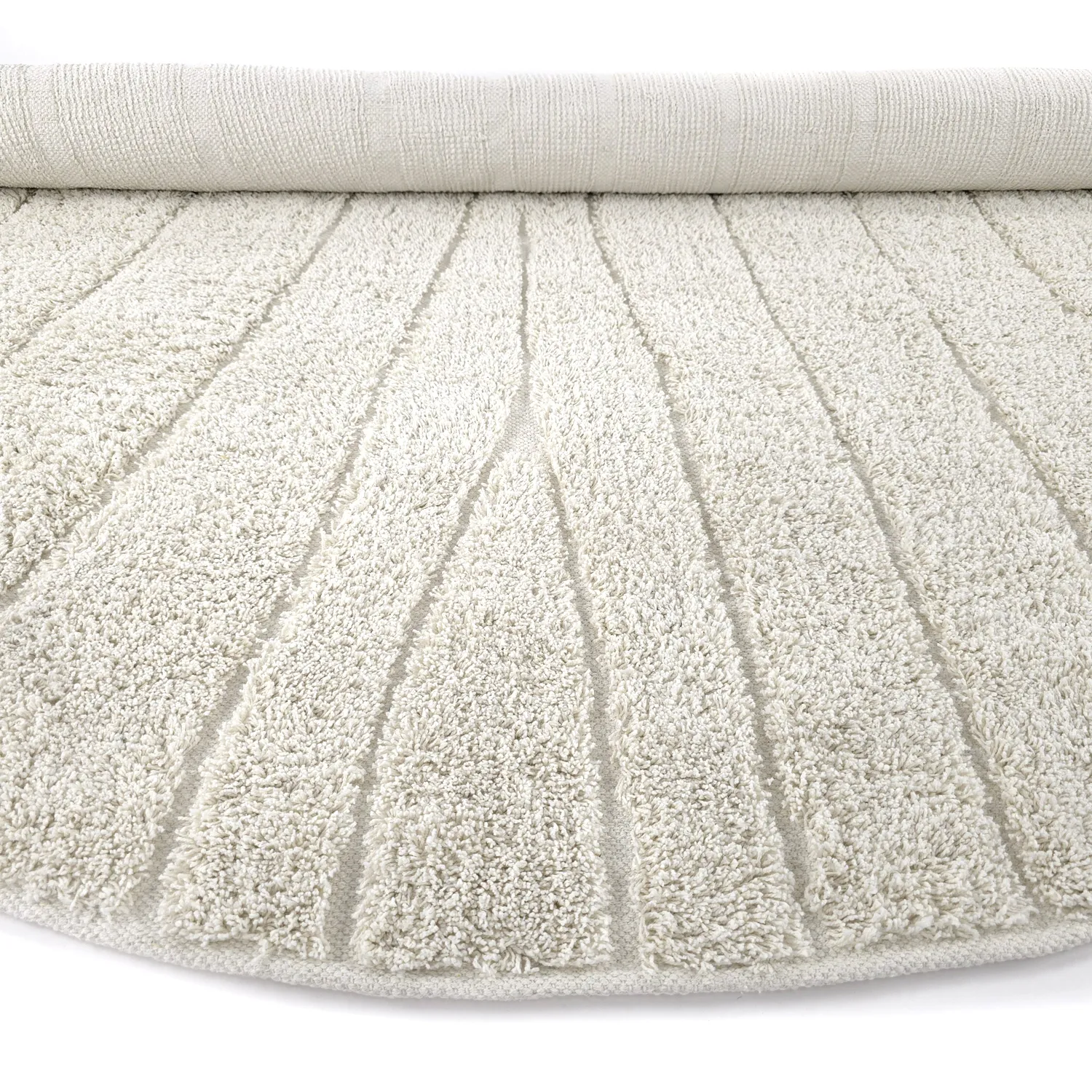 Kerek szőnyeg - Farley Natural Cotton Shaggy (piszkosfehér)