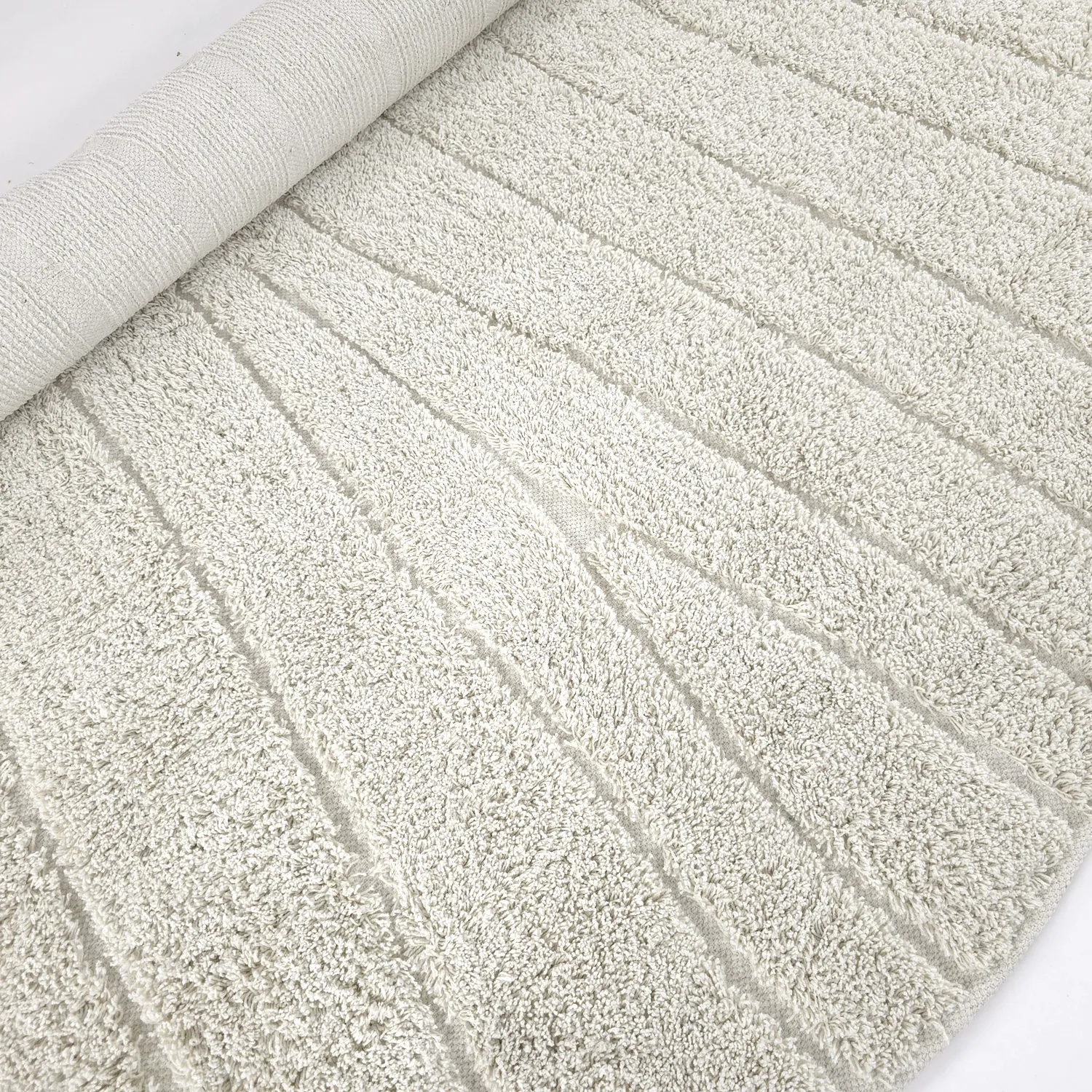 Kerek szőnyeg - Farley Natural Cotton Shaggy (piszkosfehér)