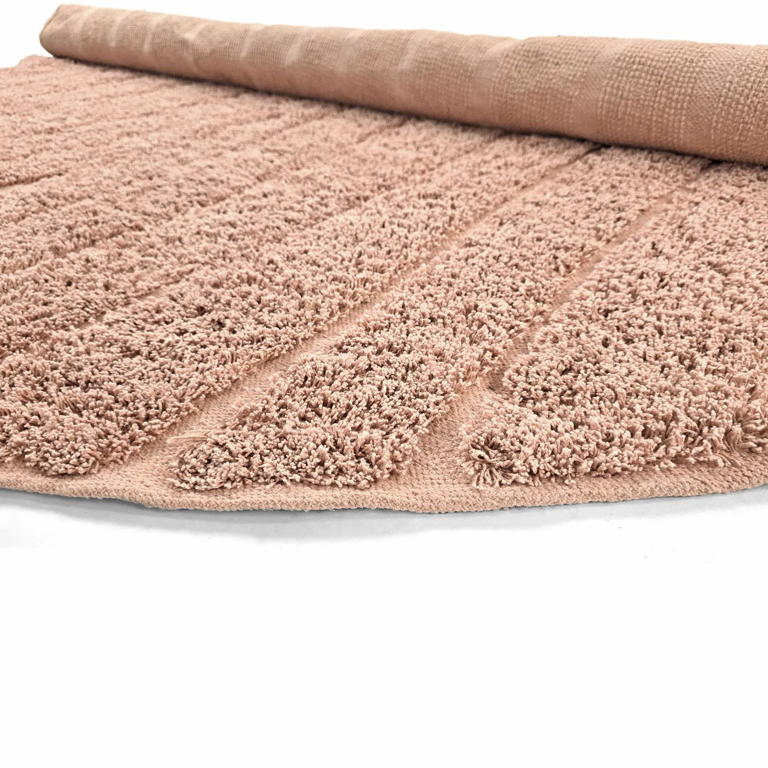 Kerek szőnyeg - Farley Natural Cotton Shaggy (rózsaszín)