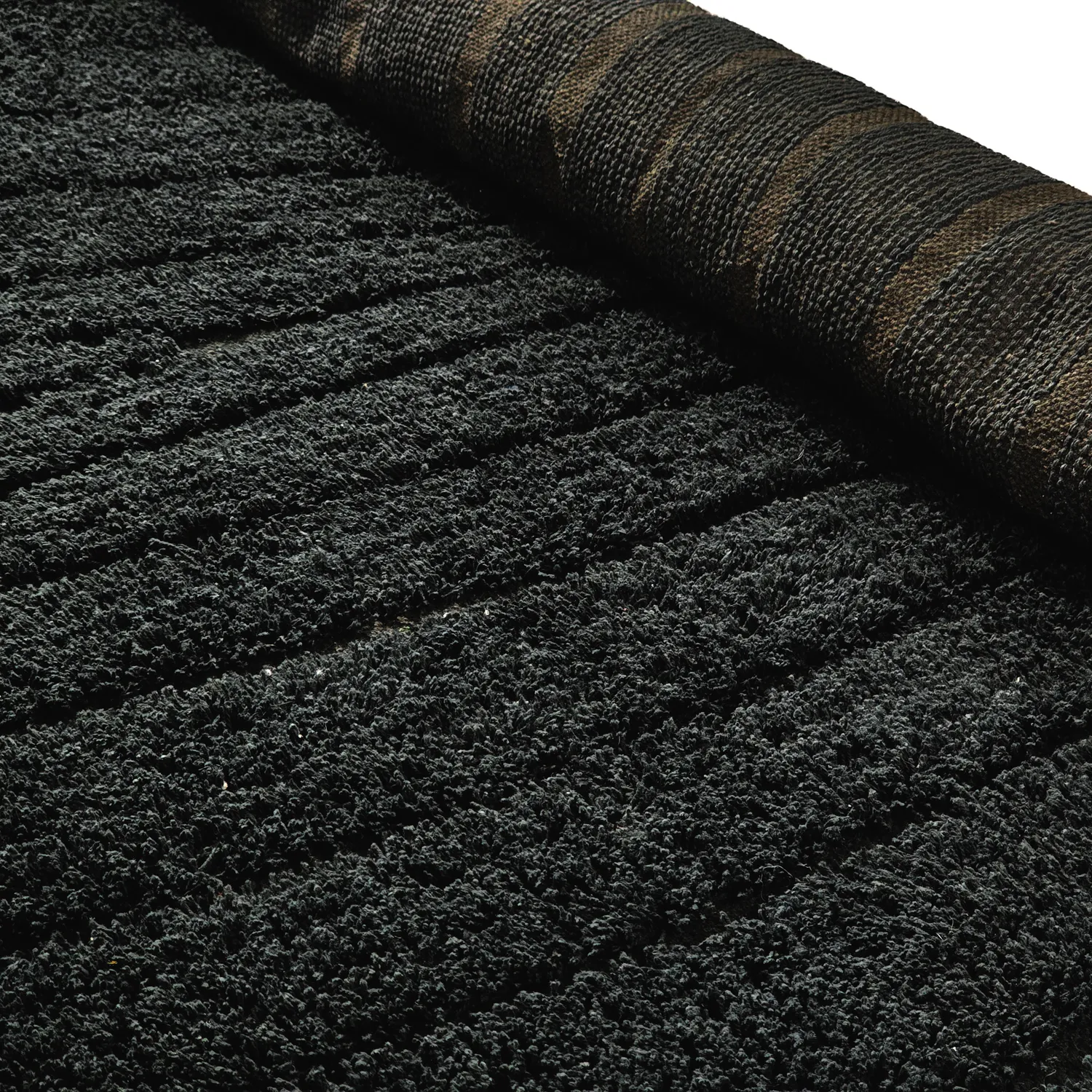 Shaggy szőnyeg - Farley Natural Cotton Shaggy (fekete)