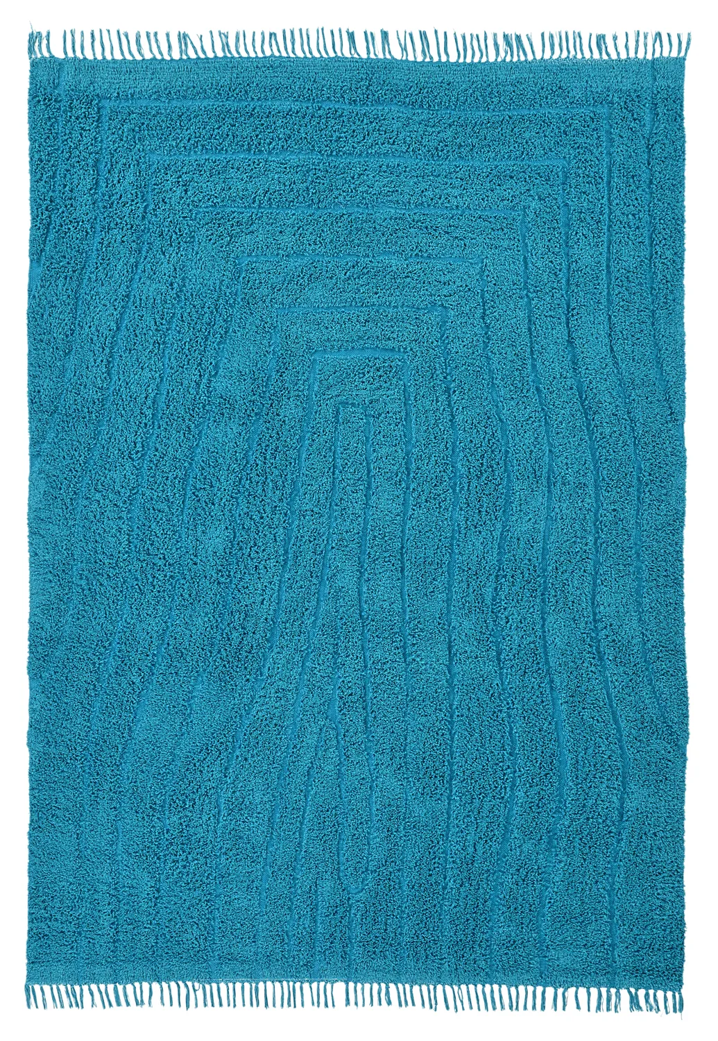 Shaggy szőnyeg - Farley Natural Cotton Shaggy (türkiz)