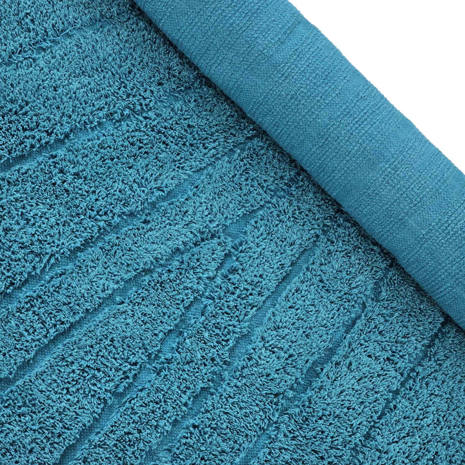 Shaggy szőnyeg - Farley Natural Cotton Shaggy (türkiz)