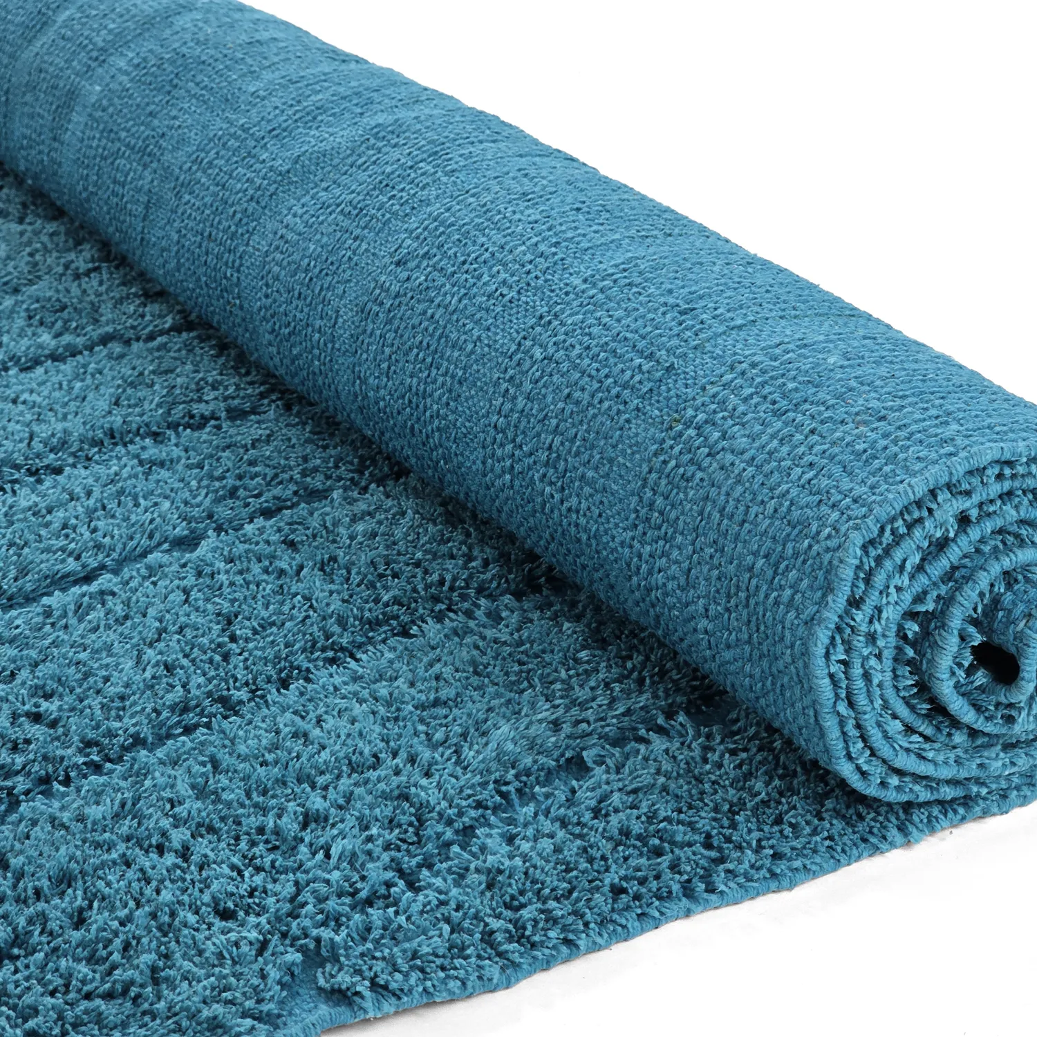 Shaggy szőnyeg - Farley Natural Cotton Shaggy (türkiz)