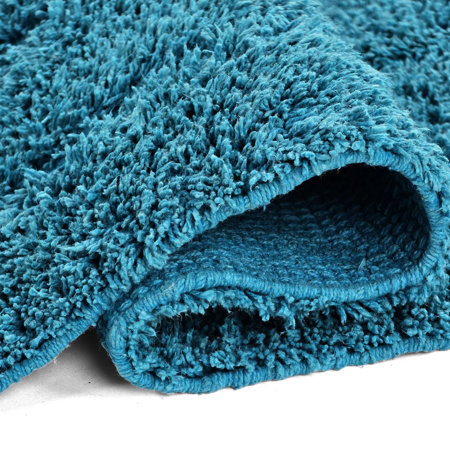 Shaggy szőnyeg - Farley Natural Cotton Shaggy (türkiz)