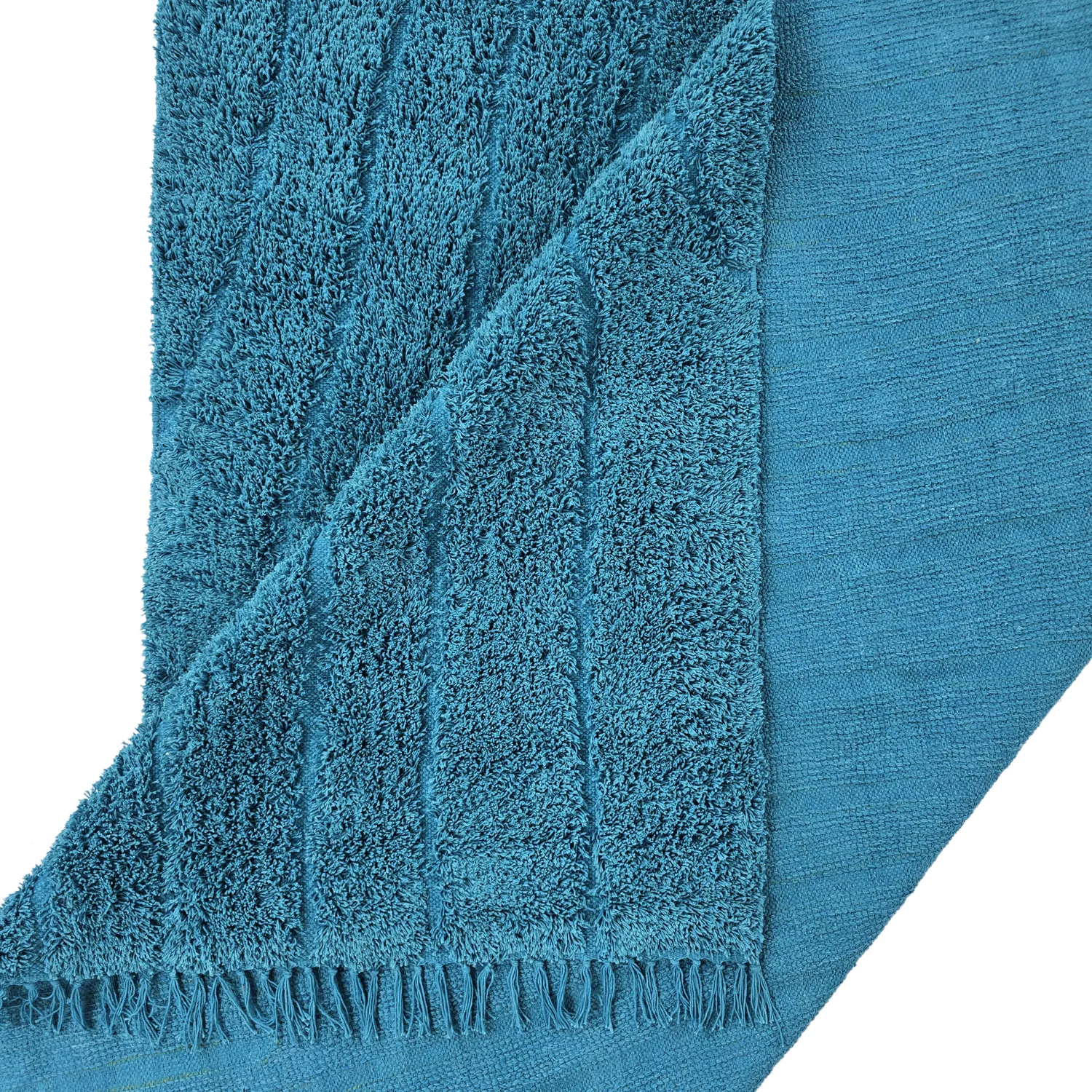 Shaggy szőnyeg - Farley Natural Cotton Shaggy (türkiz)