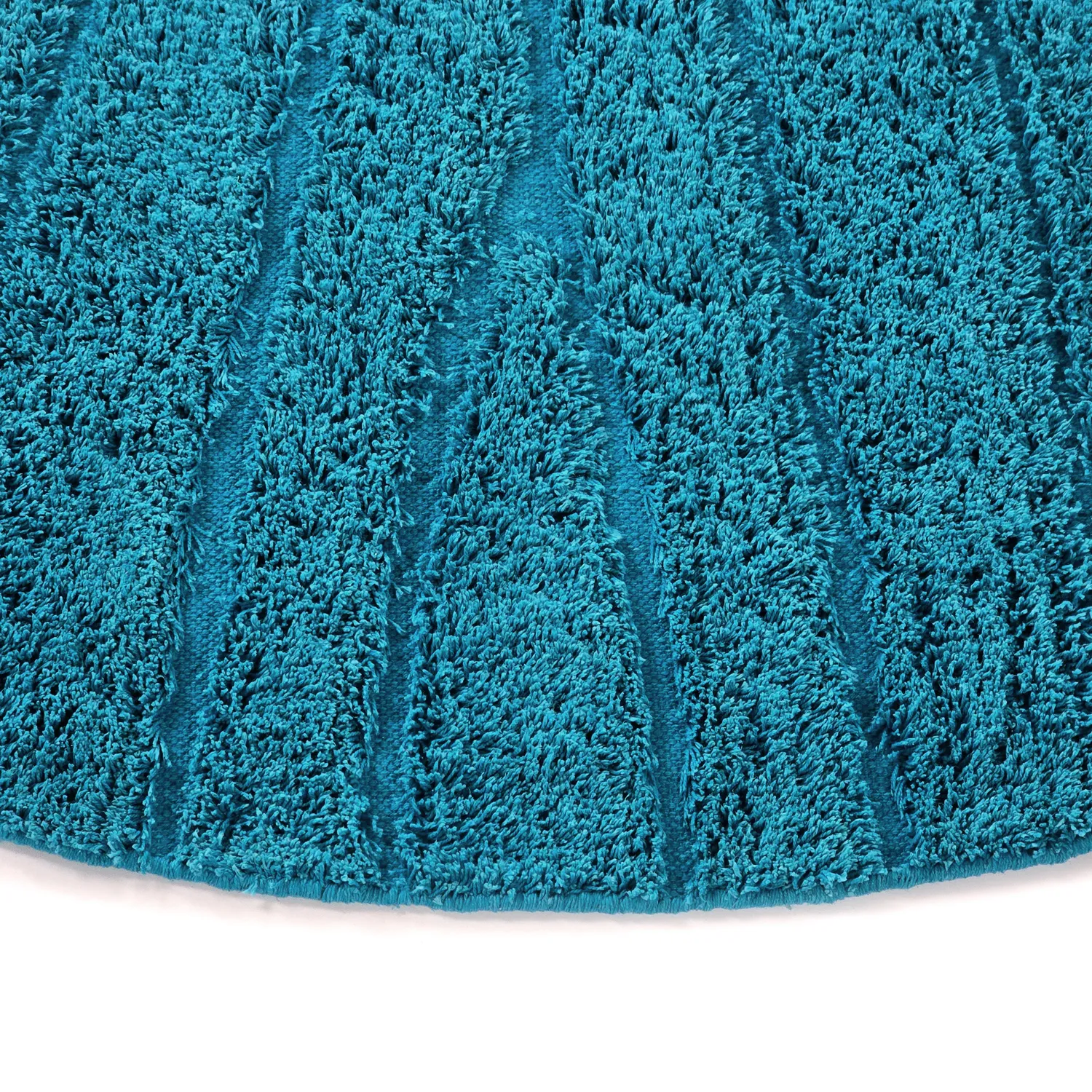 Kerek szőnyeg - Farley Natural Cotton Shaggy (türkiz)