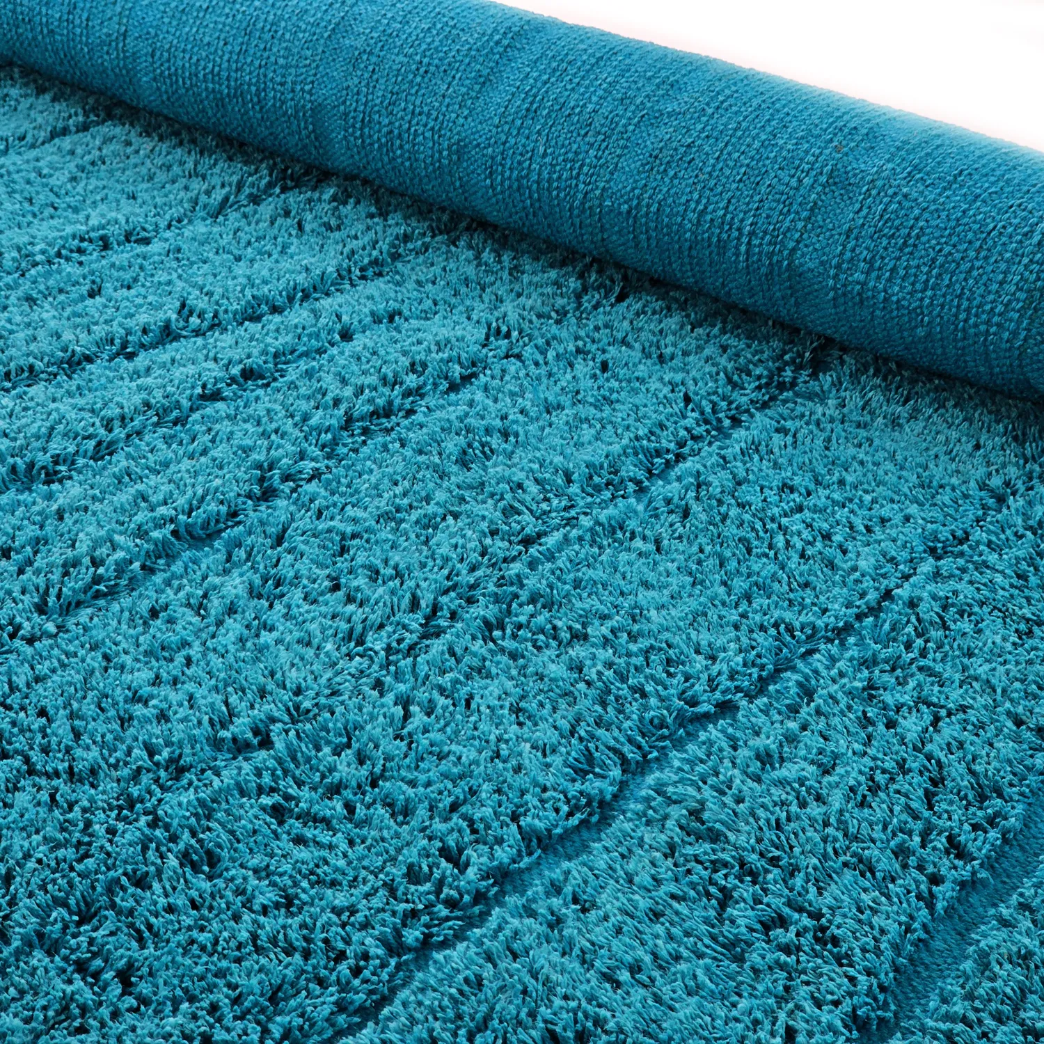 Kerek szőnyeg - Farley Natural Cotton Shaggy (türkiz)