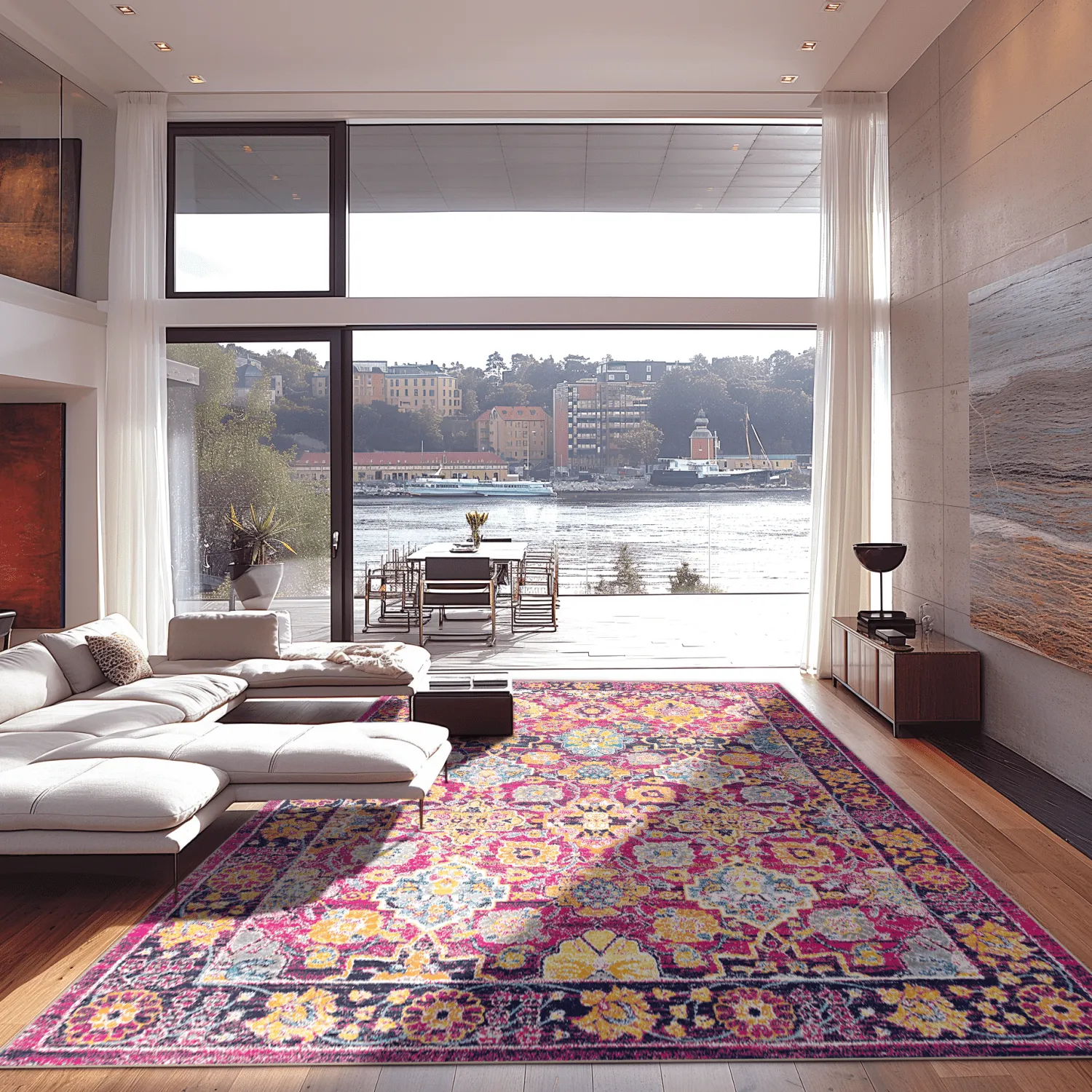 Wilton szőnyeg - Fernana (rózsaszín/többszínű)