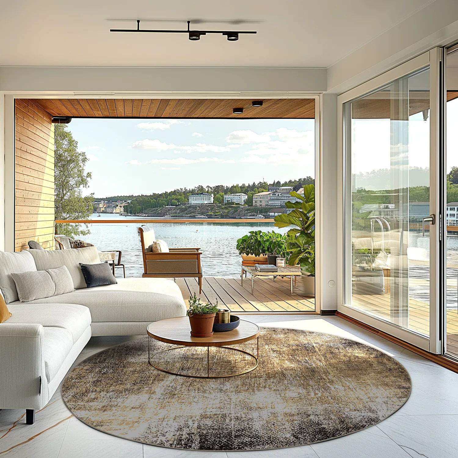 Kerek szőnyeg - Florent (barna)