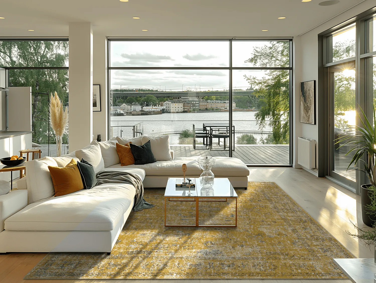 Wilton szőnyeg - Gombalia (sárga)