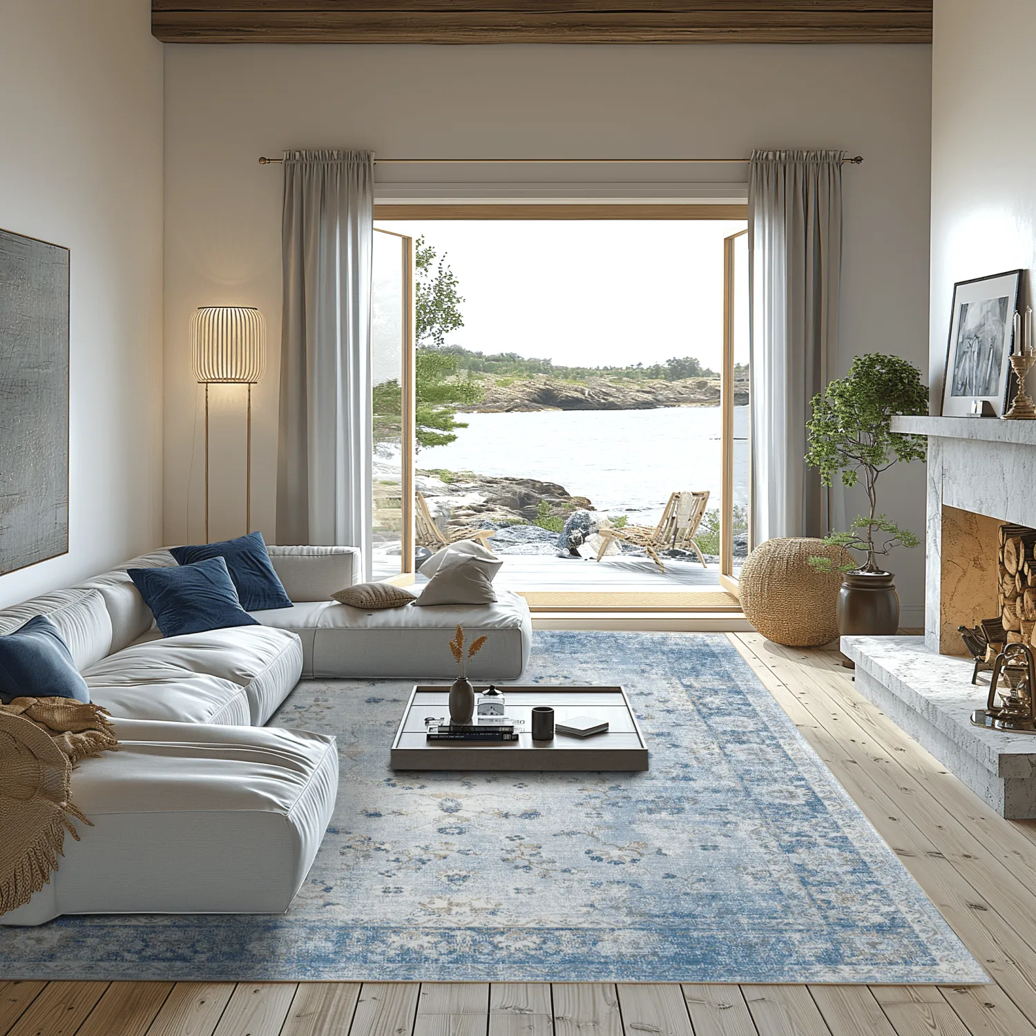 Wilton szőnyeg - Gombalia (ljuskék)