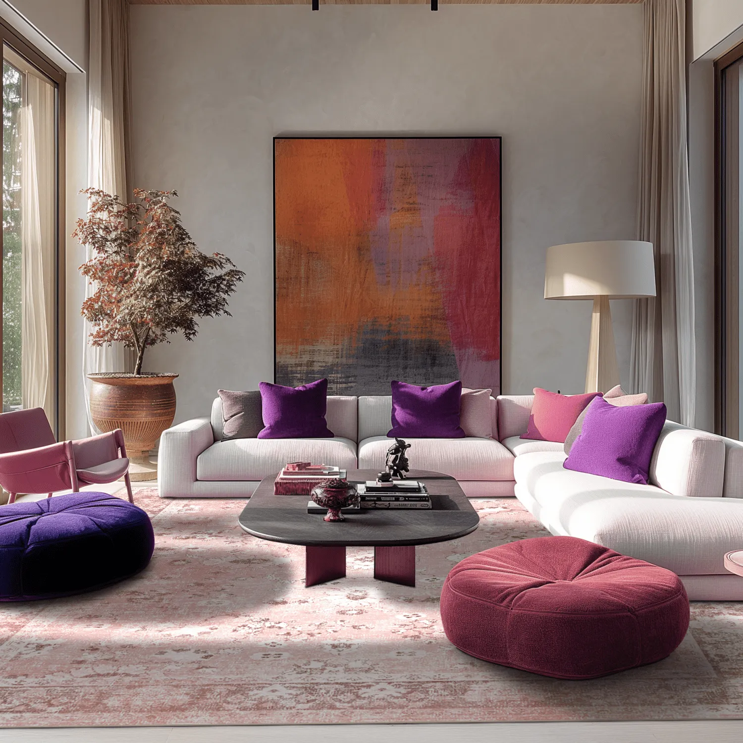 Wilton szőnyeg - Gombalia (rózsaszín)