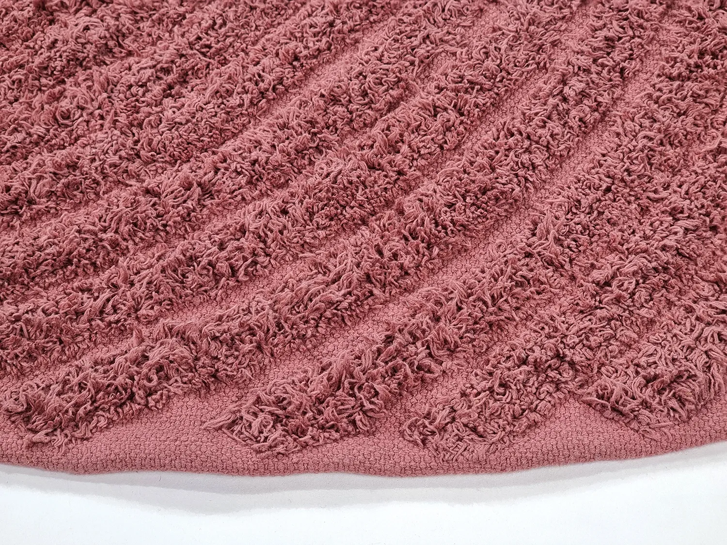 Kerek szőnyeg - Halo Natural Cotton Shaggy (piros)