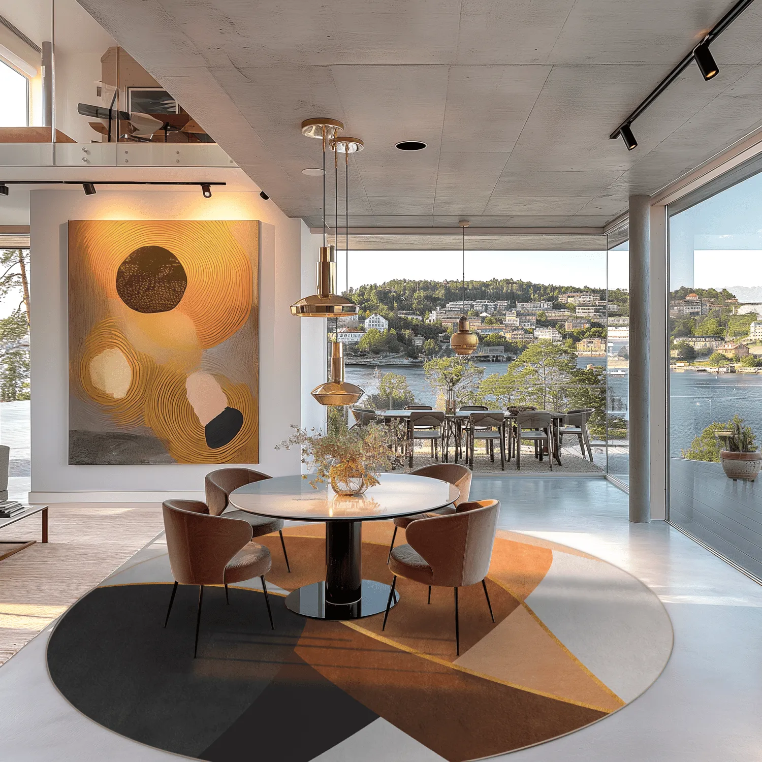 Kerek szőnyeg - Hazel (többszínű)