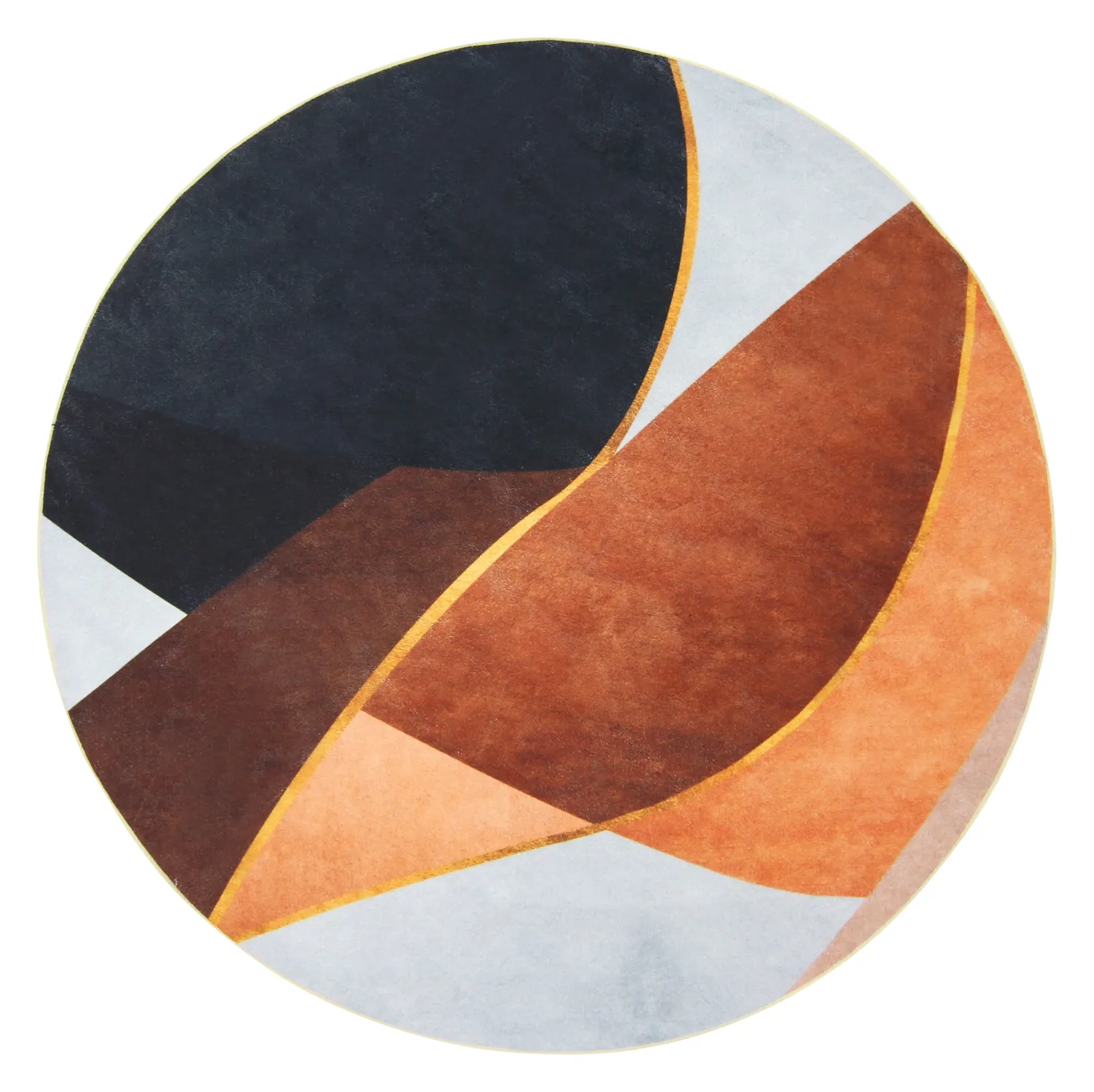 Kerek szőnyeg - Hazel (narancs/többszínű)