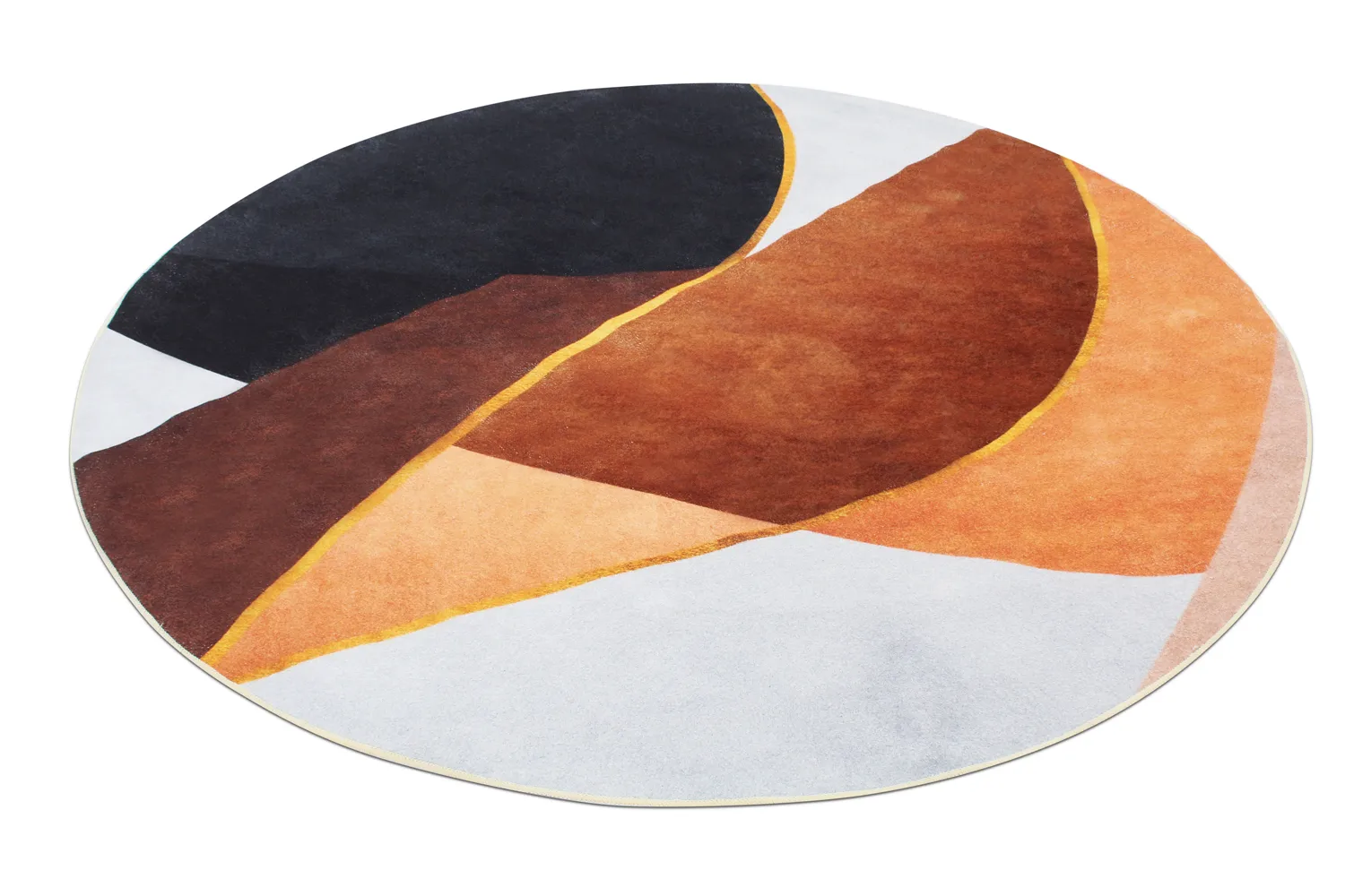 Kerek szőnyeg - Hazel (narancs/többszínű)