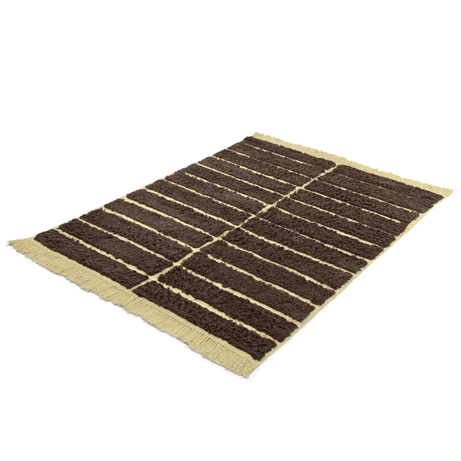 Shaggy szőnyeg - Ikara Natural Cotton Shaggy (barna)