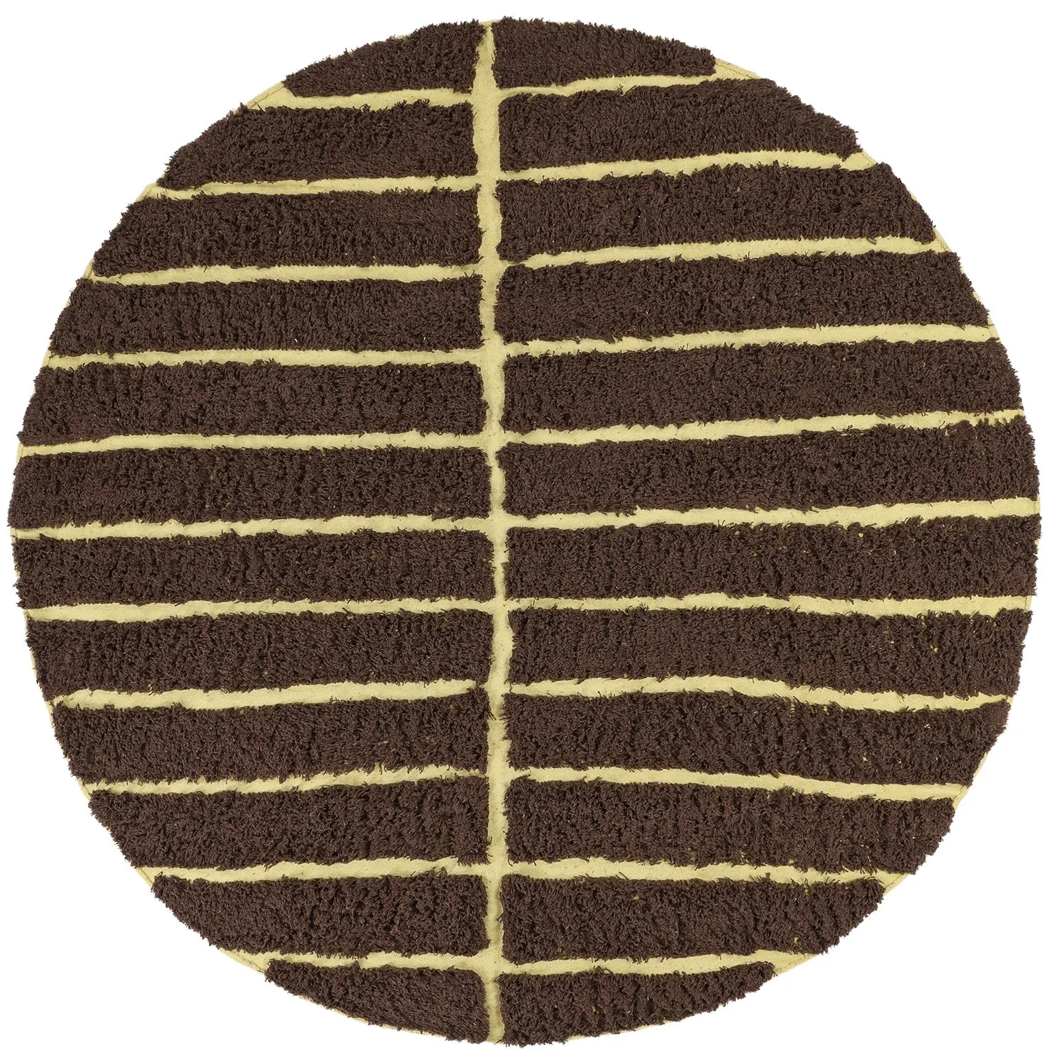 Kerek szőnyeg - Ikara Natural Cotton Shaggy (barna)