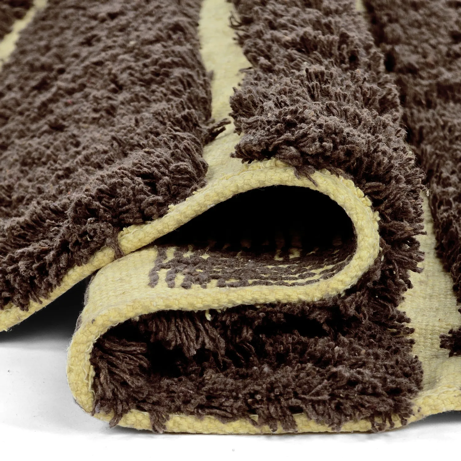 Kerek szőnyeg - Ikara Natural Cotton Shaggy (barna)