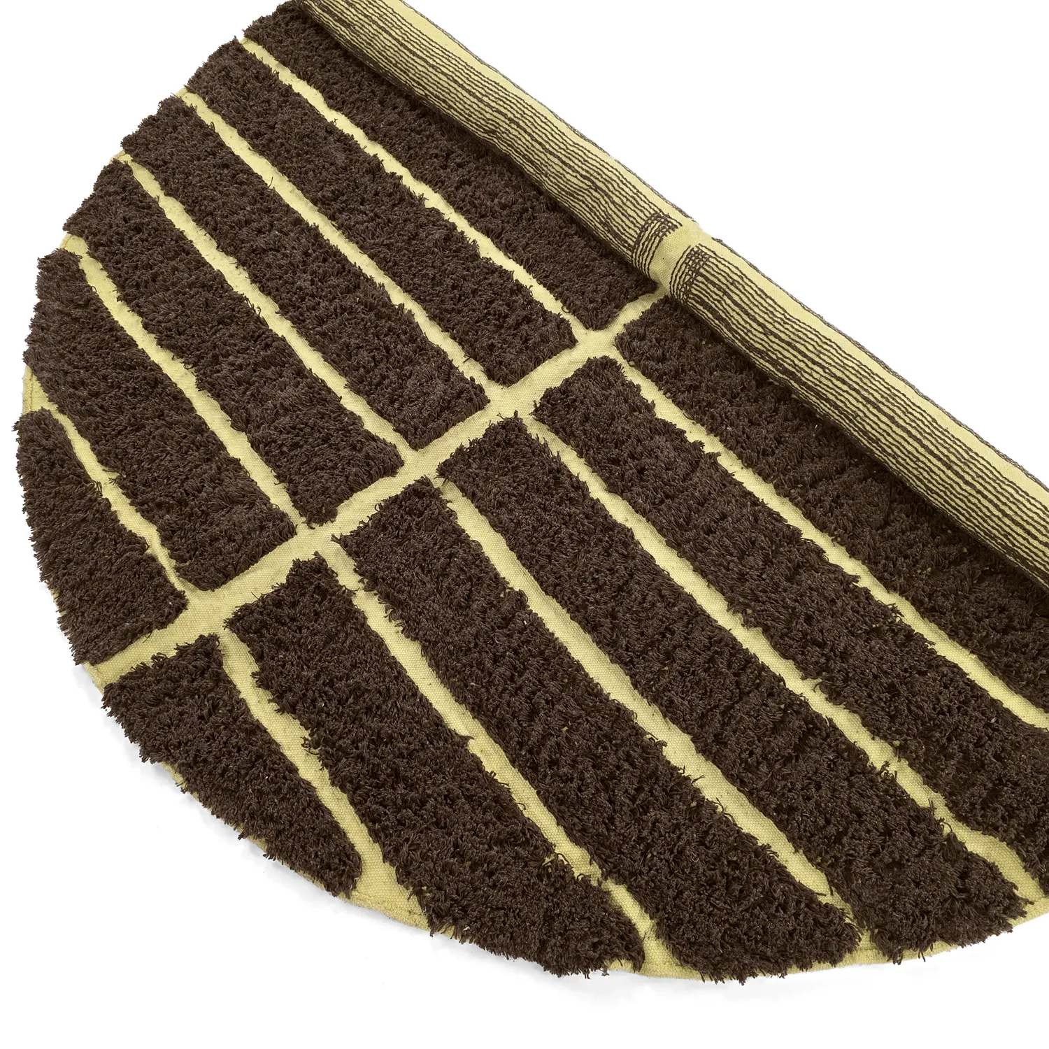 Kerek szőnyeg - Ikara Natural Cotton Shaggy (barna)