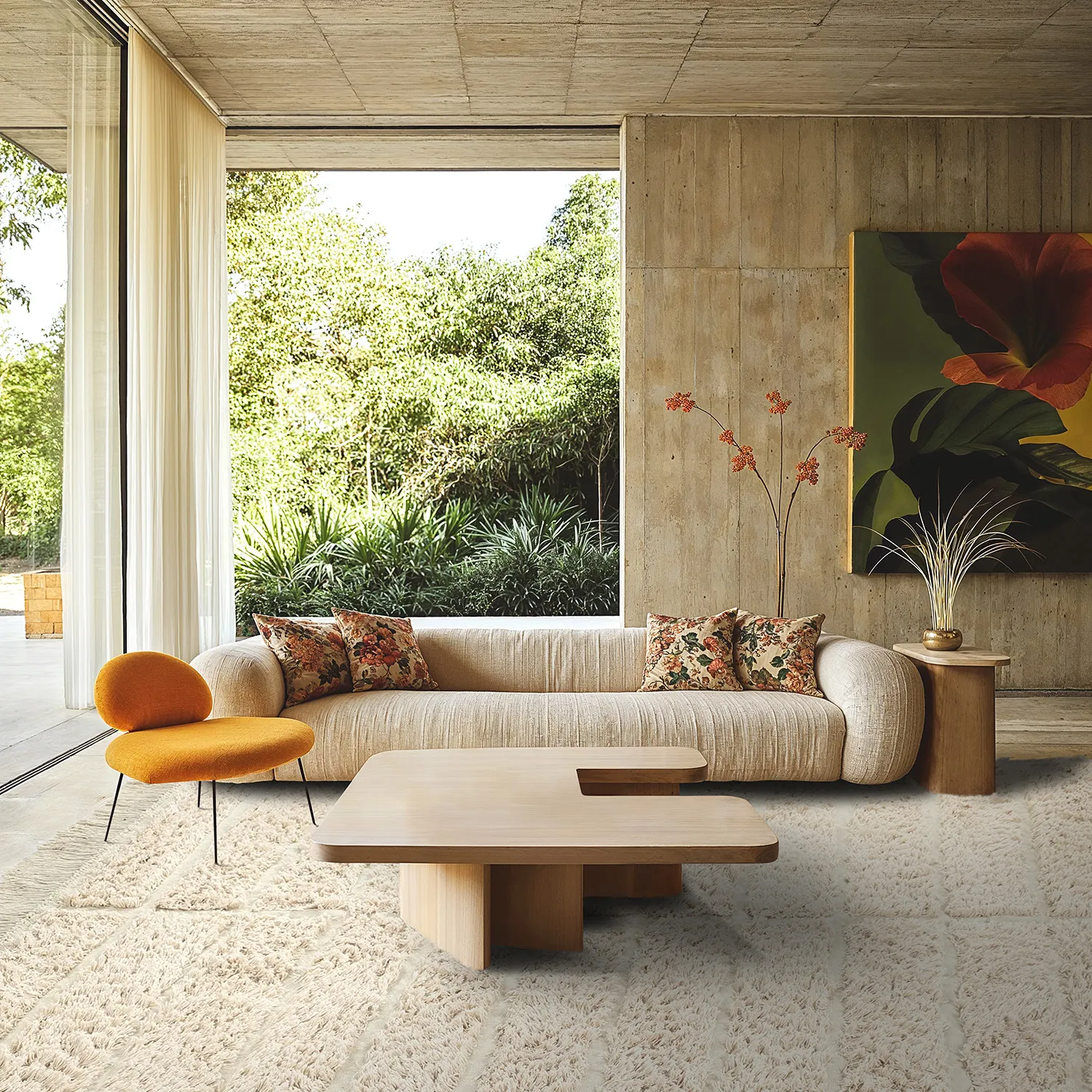 Shaggy szőnyeg - Ikara Natural Cotton Shaggy (krém)