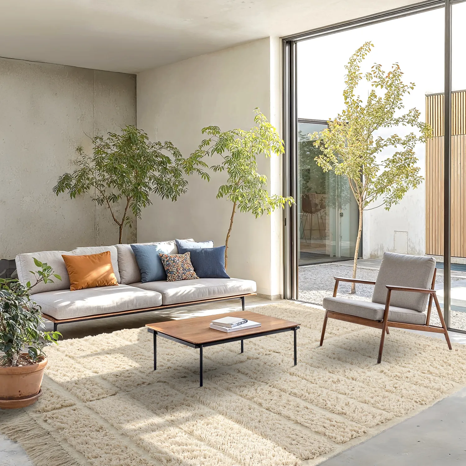 Shaggy szőnyeg - Ikara Natural Cotton Shaggy (krém)