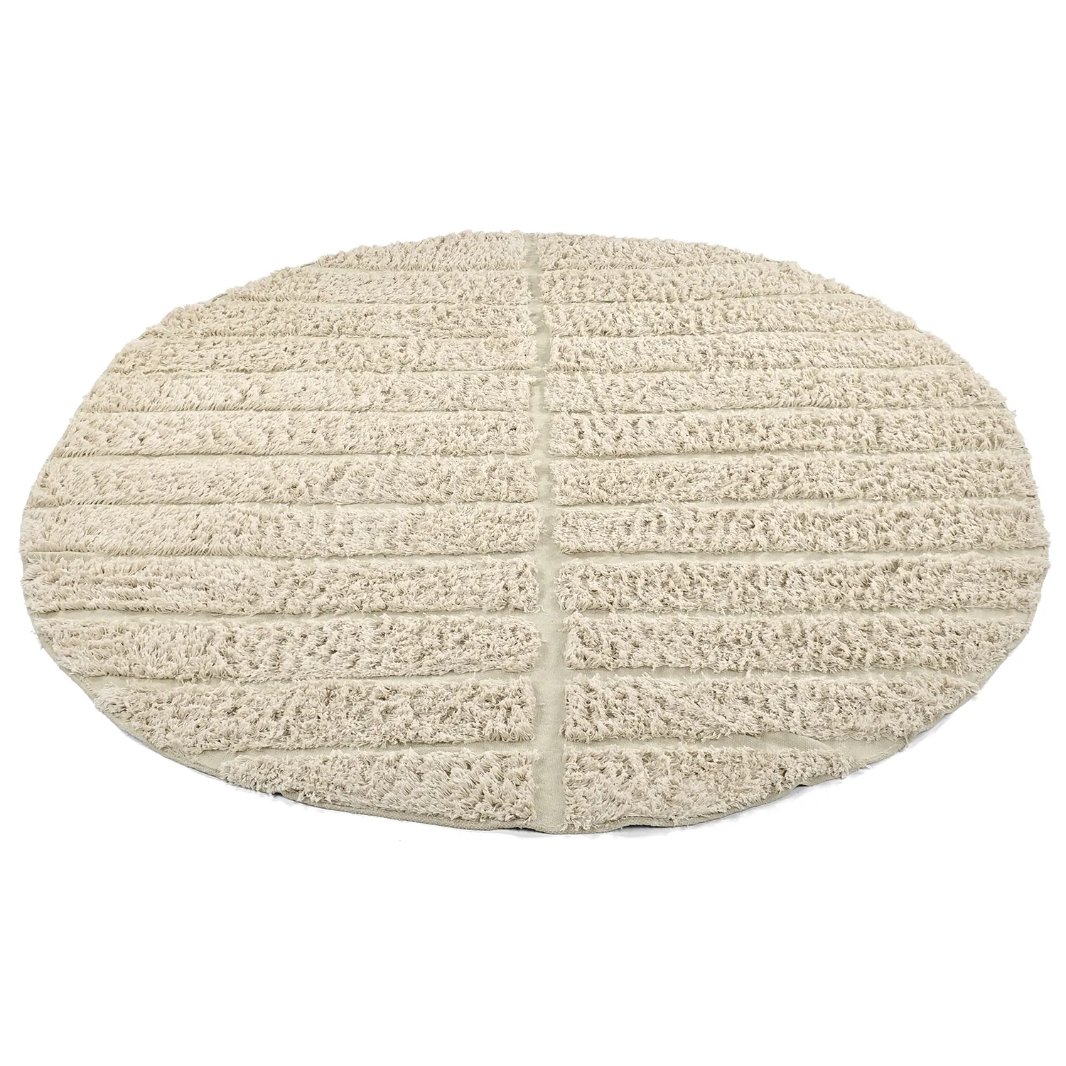 Kerek szőnyeg - Ikara Natural Cotton Shaggy (krém)