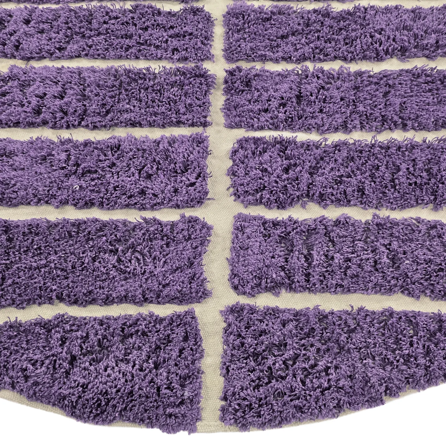 Kerek szőnyeg - Ikara Natural Cotton Shaggy (lila)