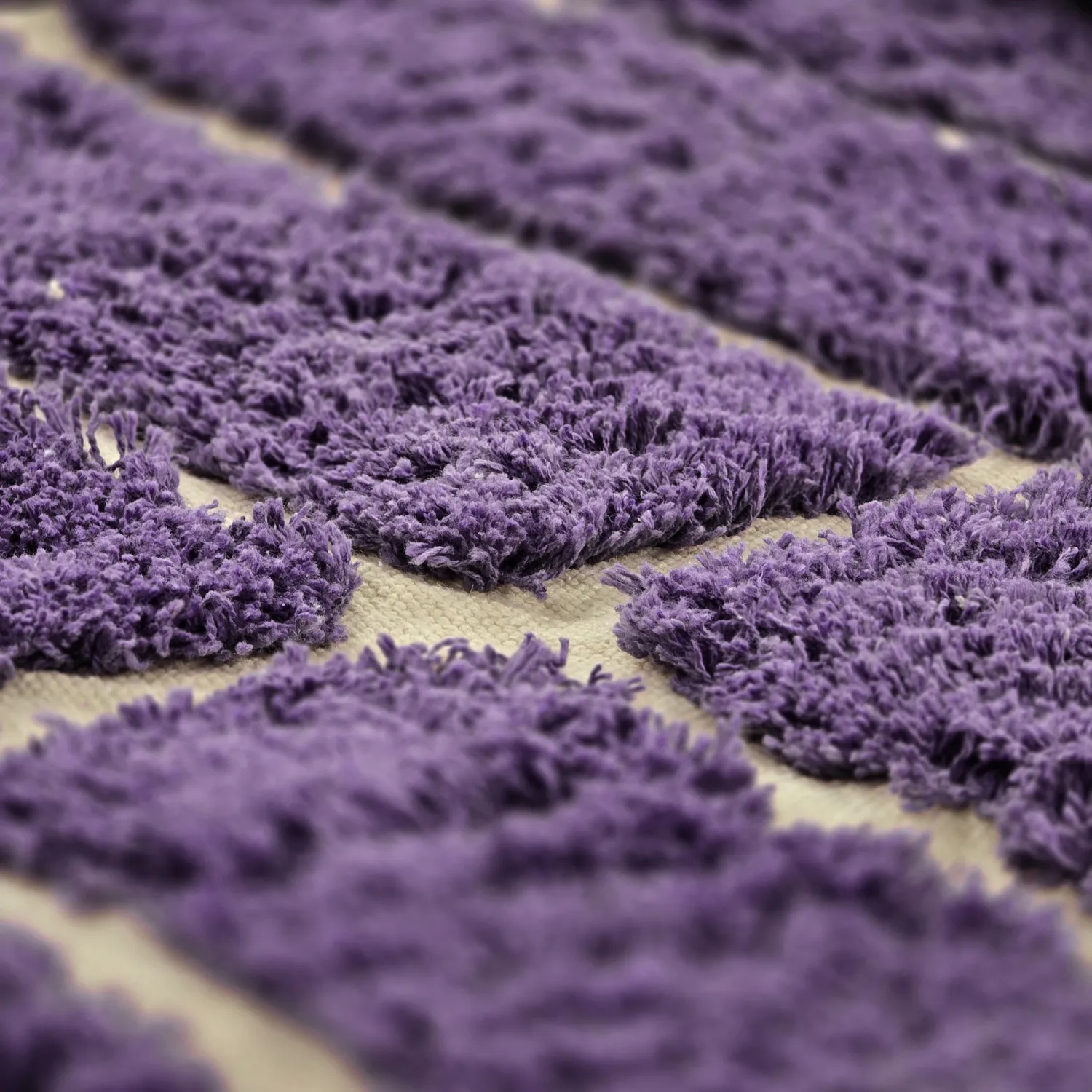 Kerek szőnyeg - Ikara Natural Cotton Shaggy (lila)