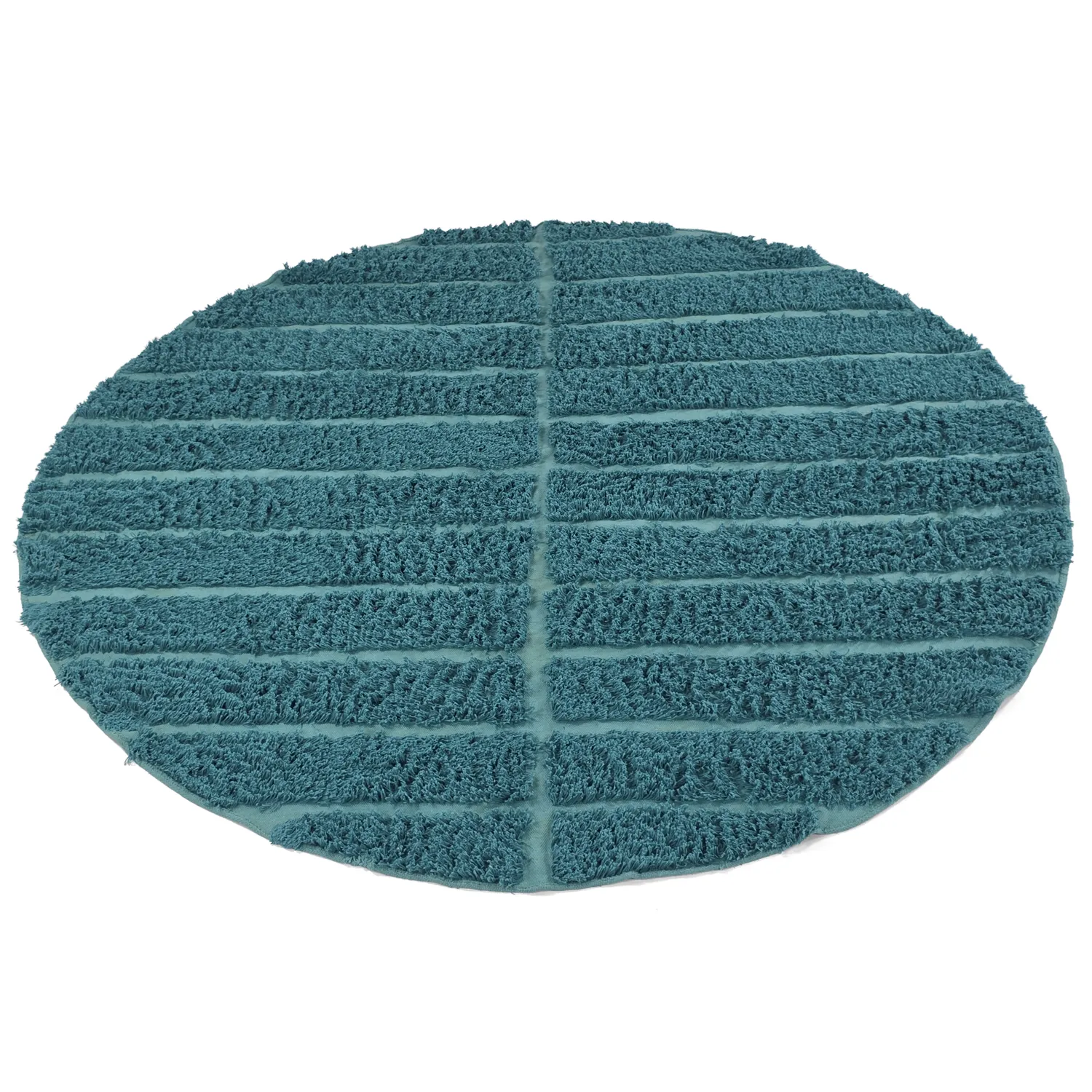 Kerek szőnyeg - Ikara Natural Cotton Shaggy (türkiz)