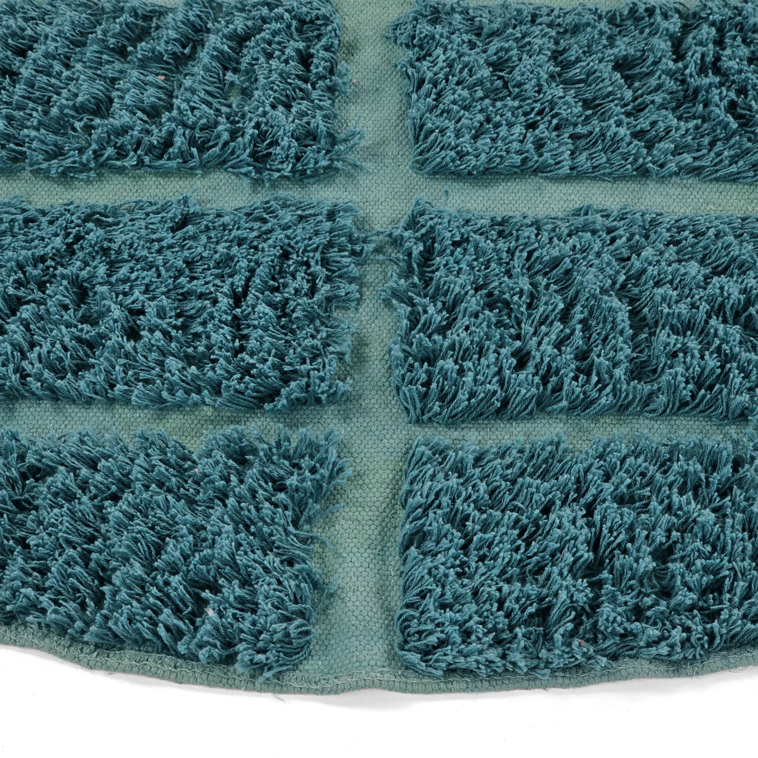 Kerek szőnyeg - Ikara Natural Cotton Shaggy (türkiz)