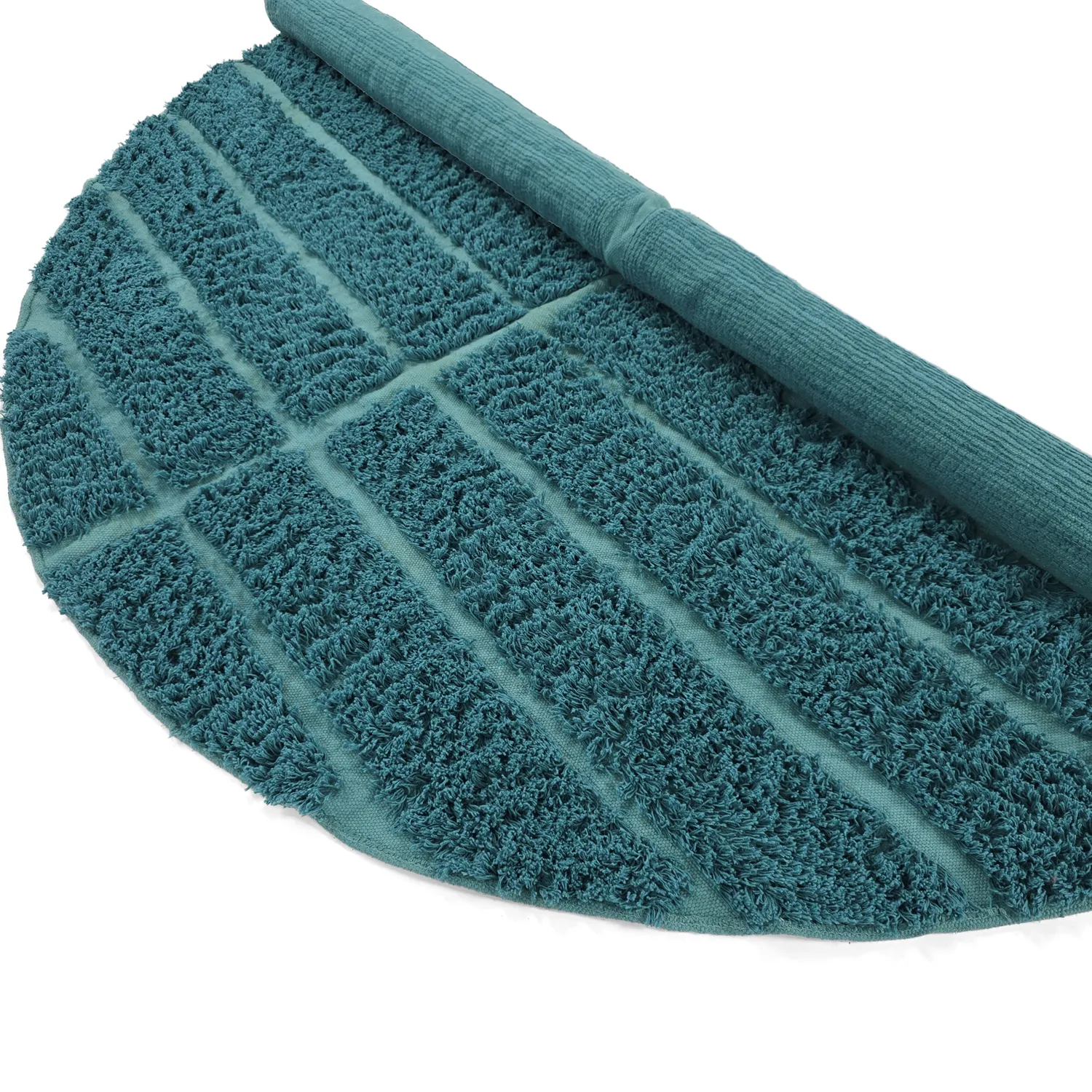 Kerek szőnyeg - Ikara Natural Cotton Shaggy (türkiz)