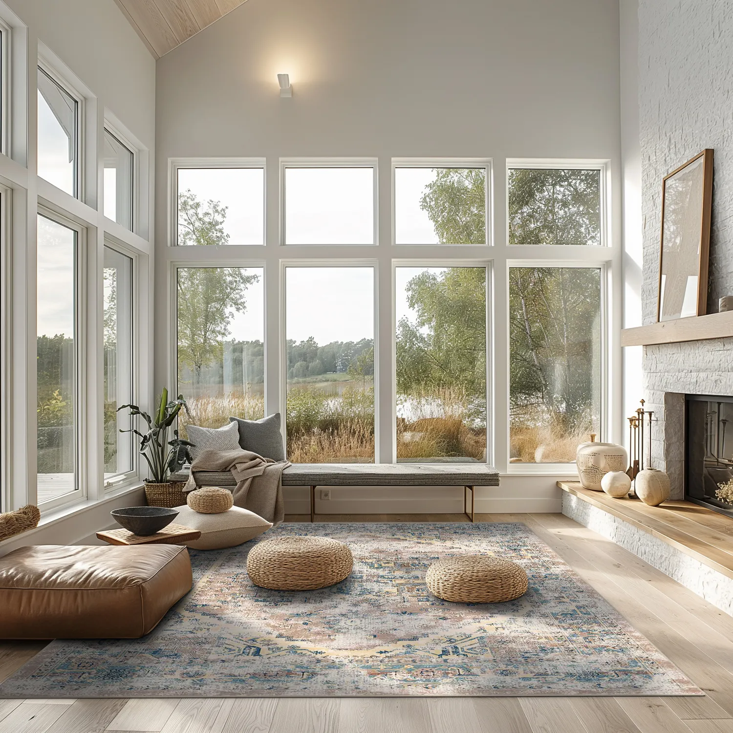 Wilton szőnyeg - Javis (kék/többszínű)