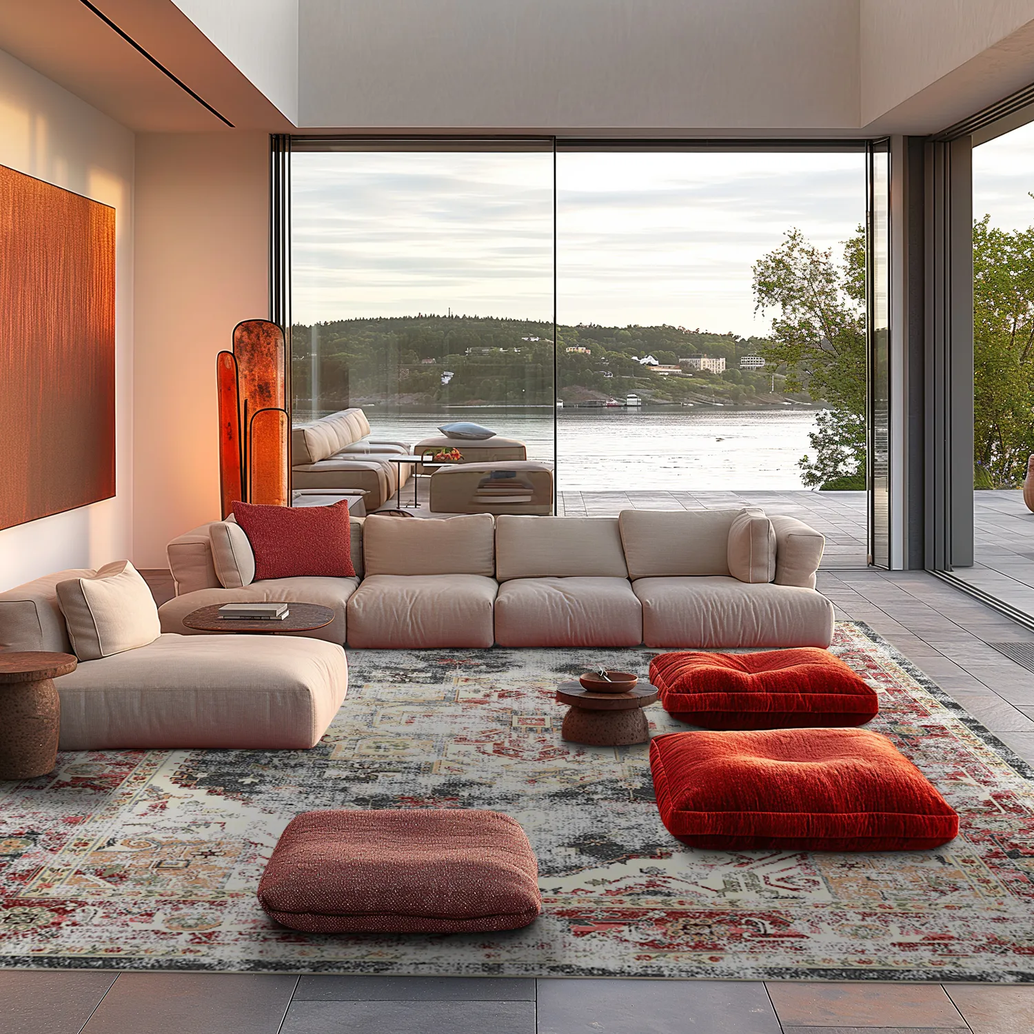 Wilton szőnyeg - Javis (piros/többszínű)