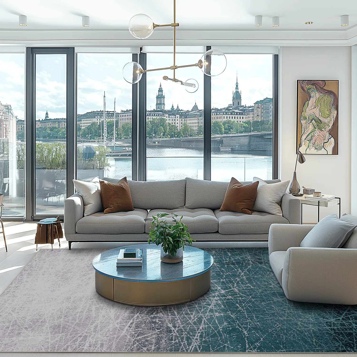 Wilton szőnyeg - Jervis (türkiz)