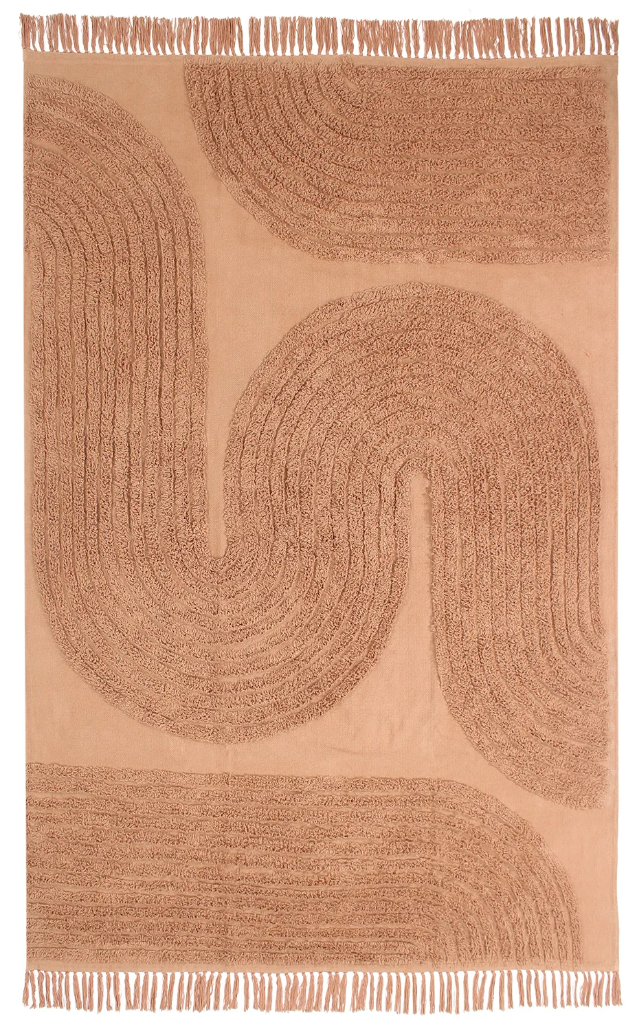 Shaggy szőnyeg - Jovie Natural Cotton Shaggy (terrakotta)