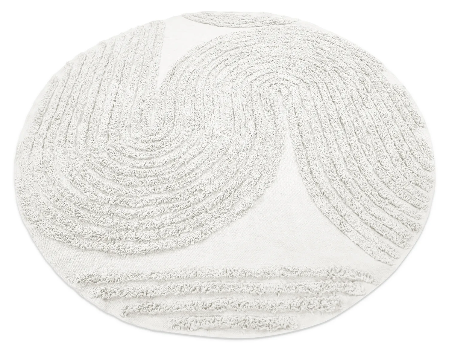 Kerek szőnyeg - Jovie Natural Cotton Shaggy (offwhite)